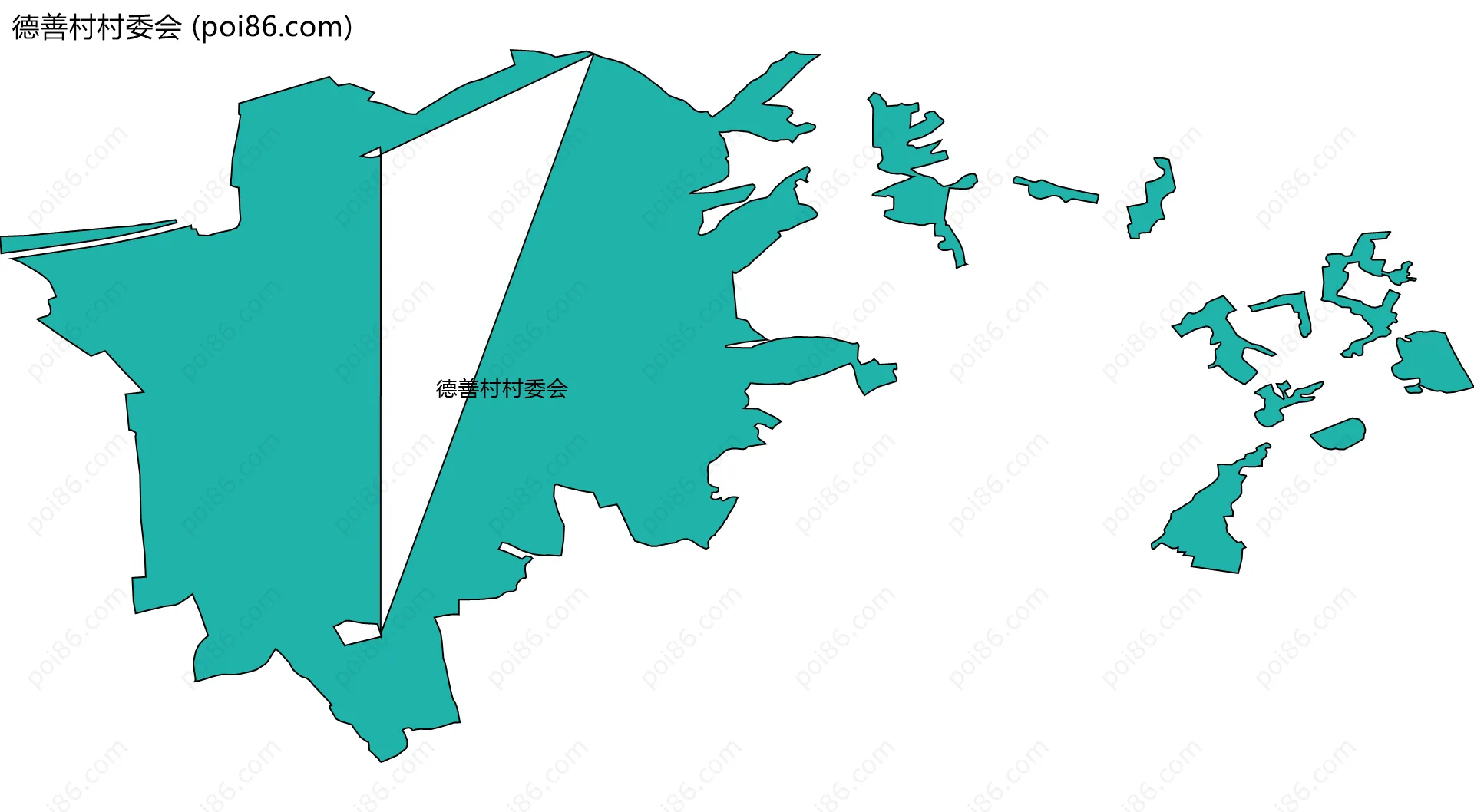 德善村村委会边界地图