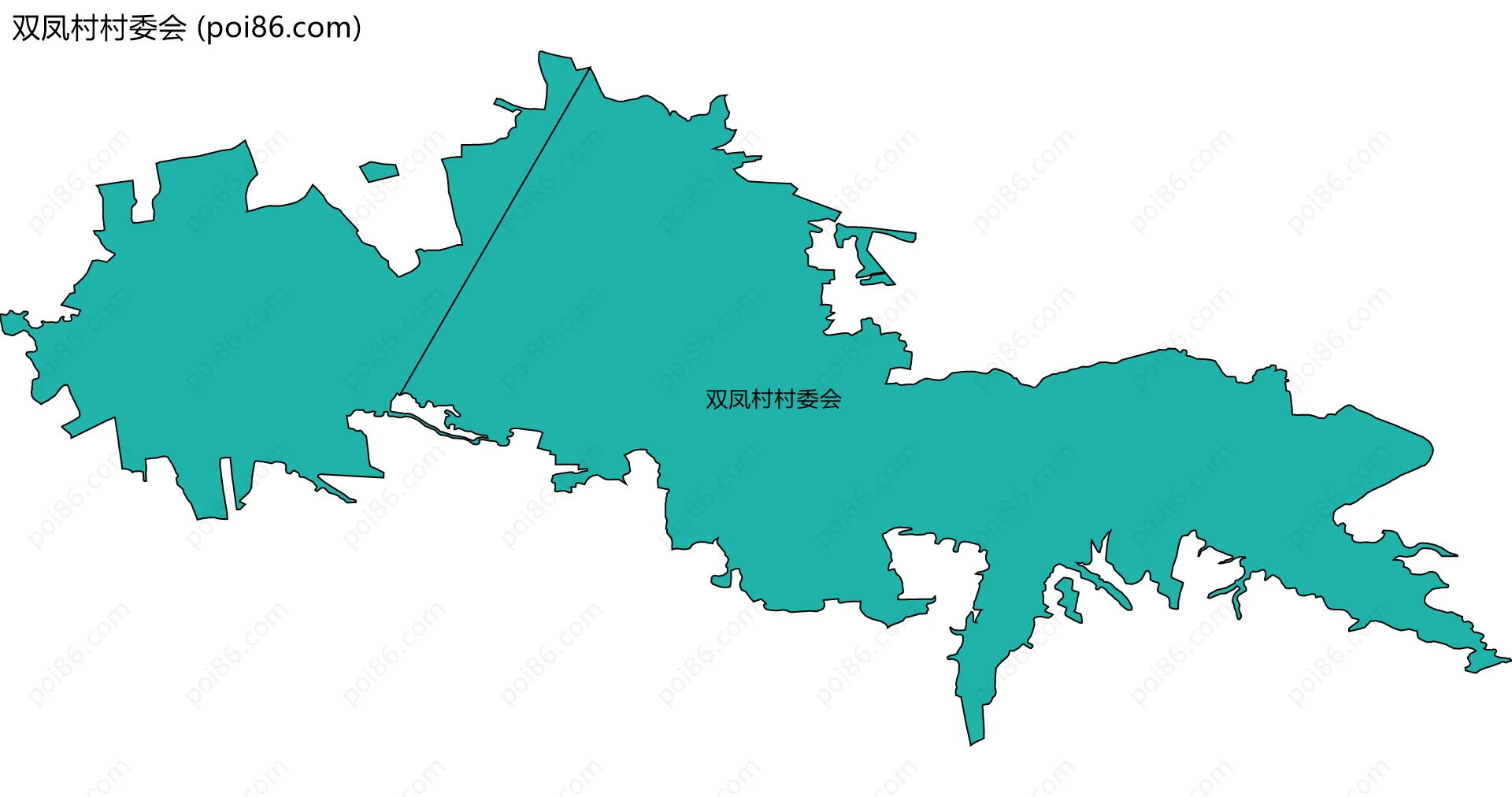 双凤村村委会边界地图