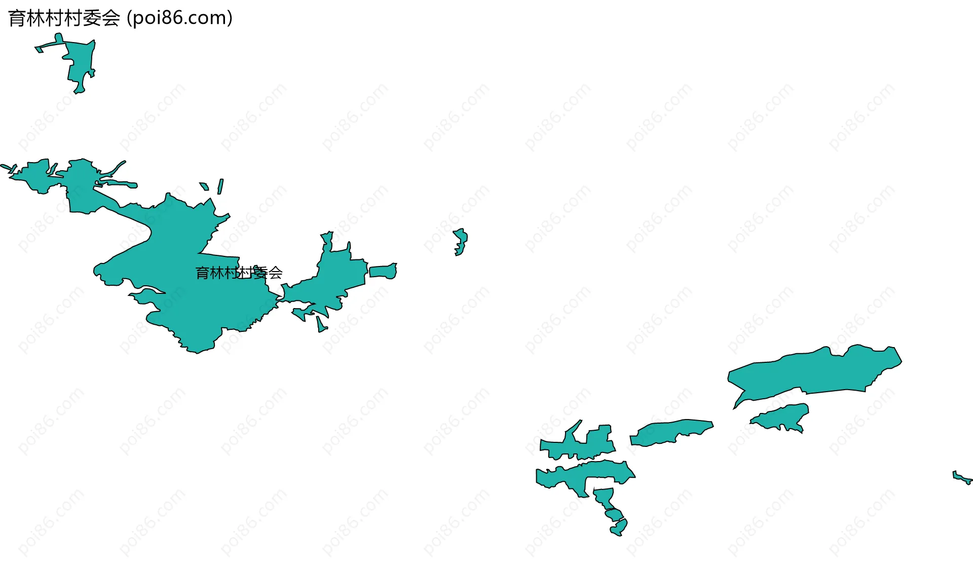 育林村村委会边界地图