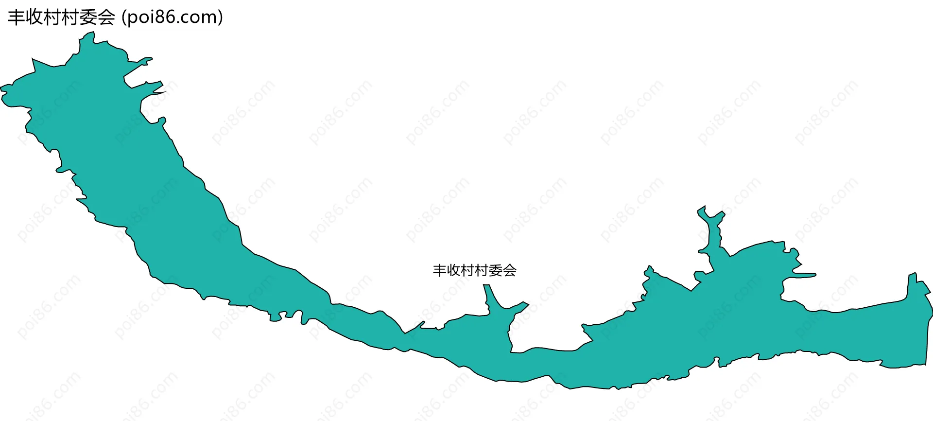 丰收村村委会边界地图