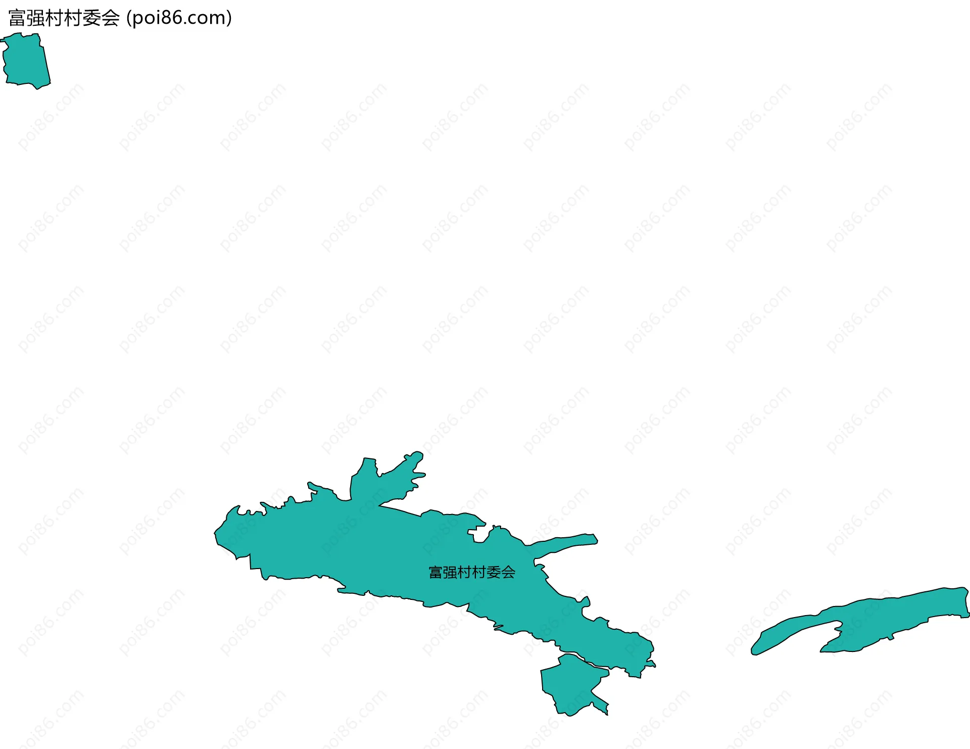 富强村村委会边界地图