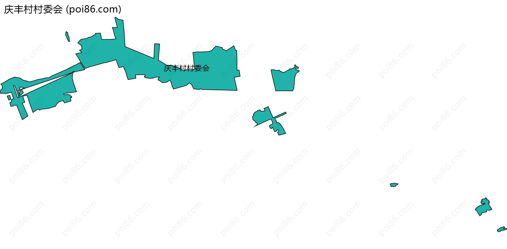 庆丰村村委会边界地图