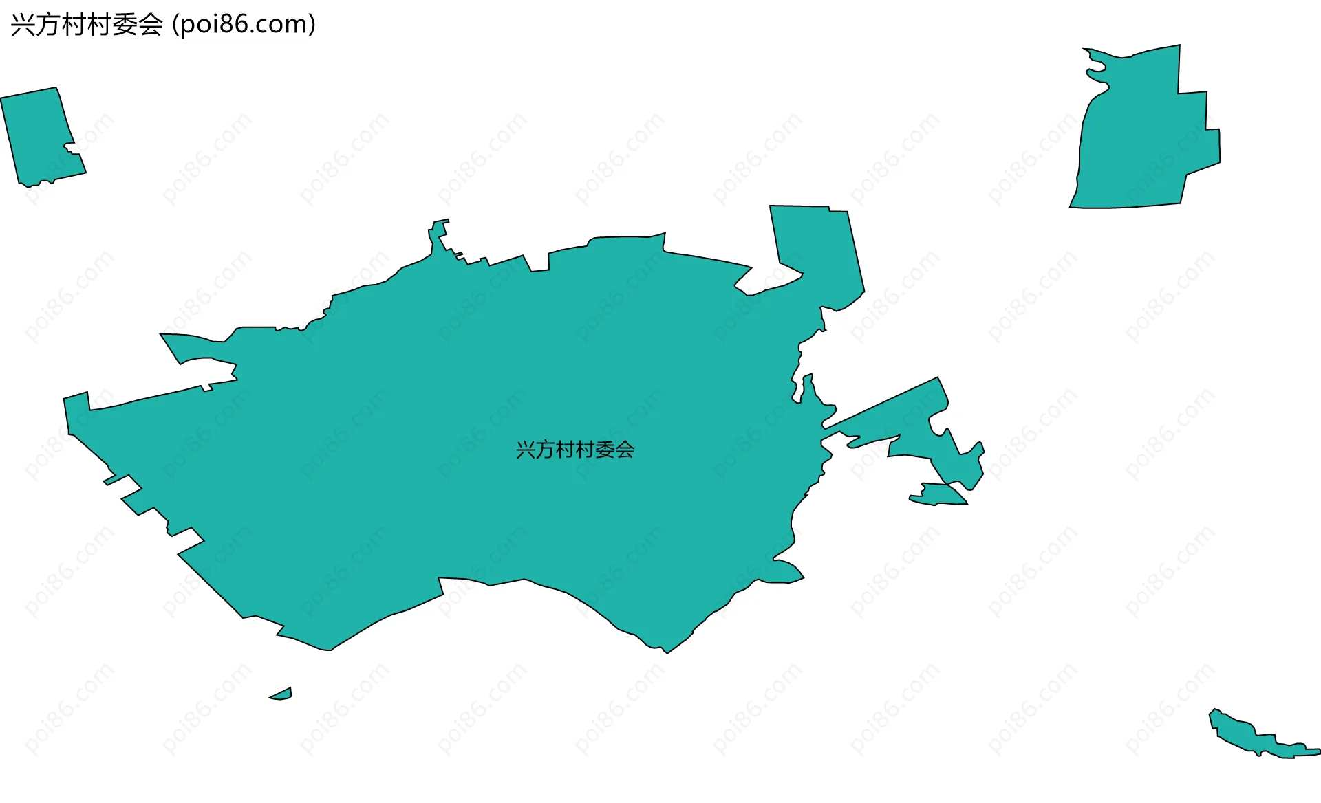 兴方村村委会边界地图