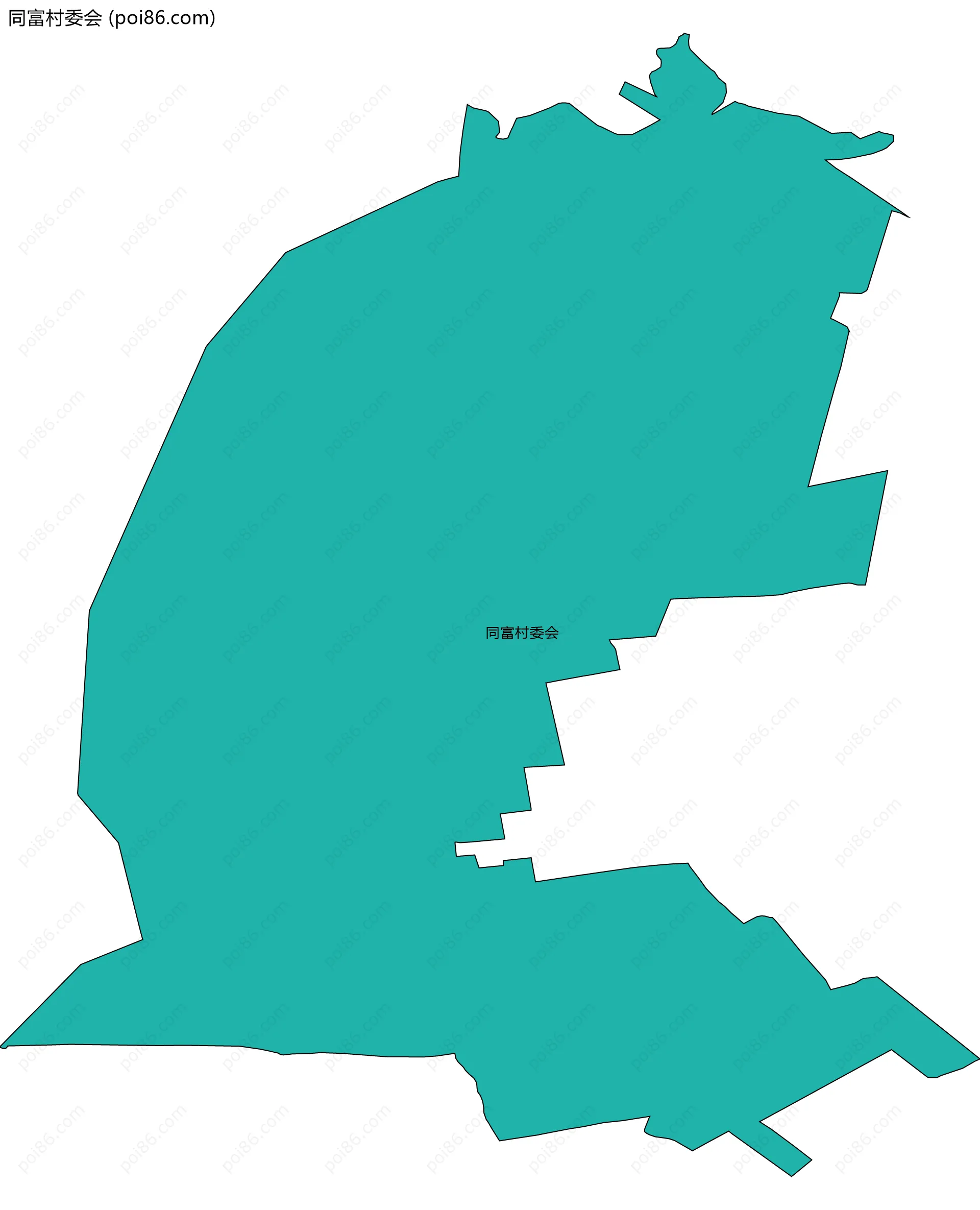 同富村委会边界地图