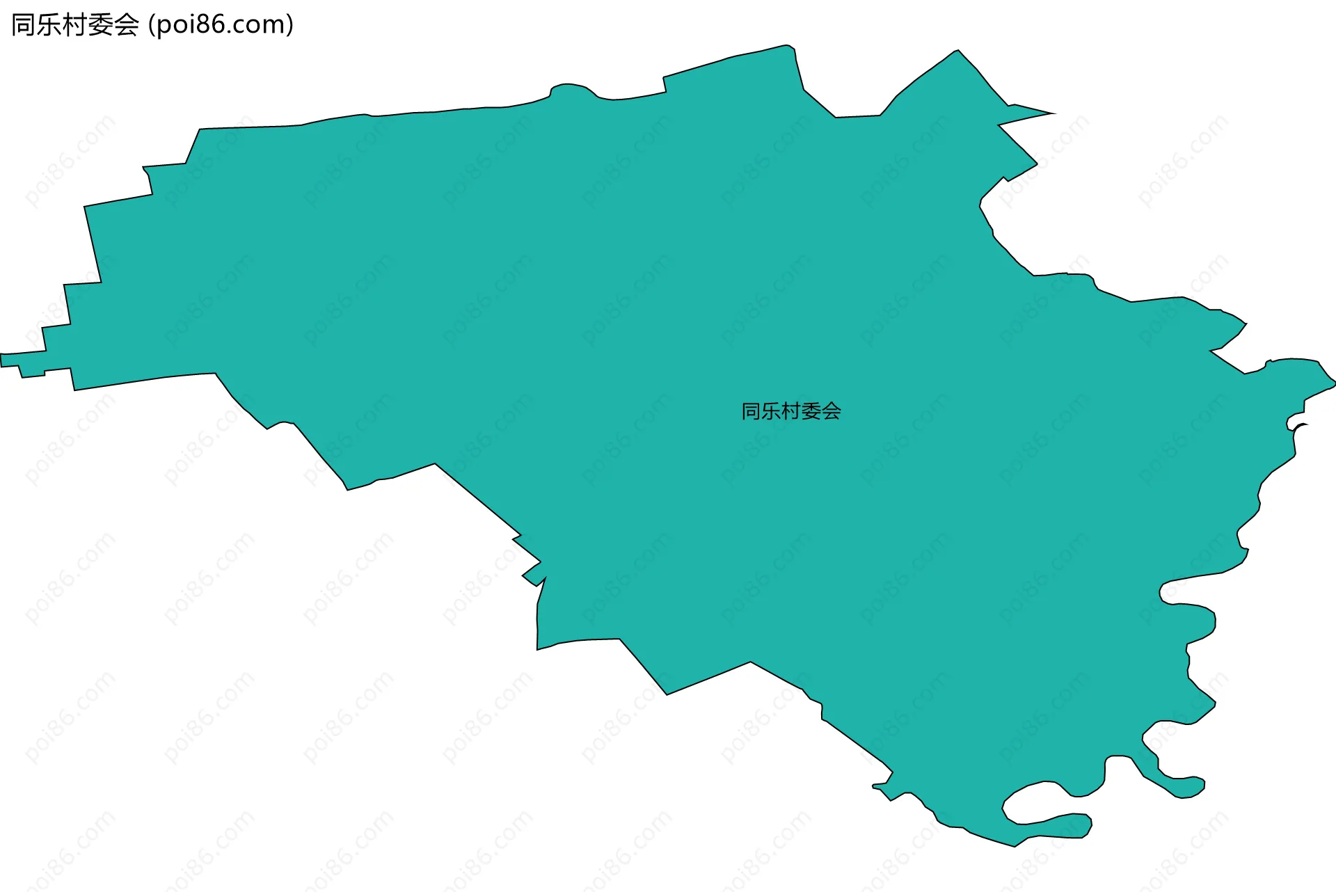 同乐村委会边界地图