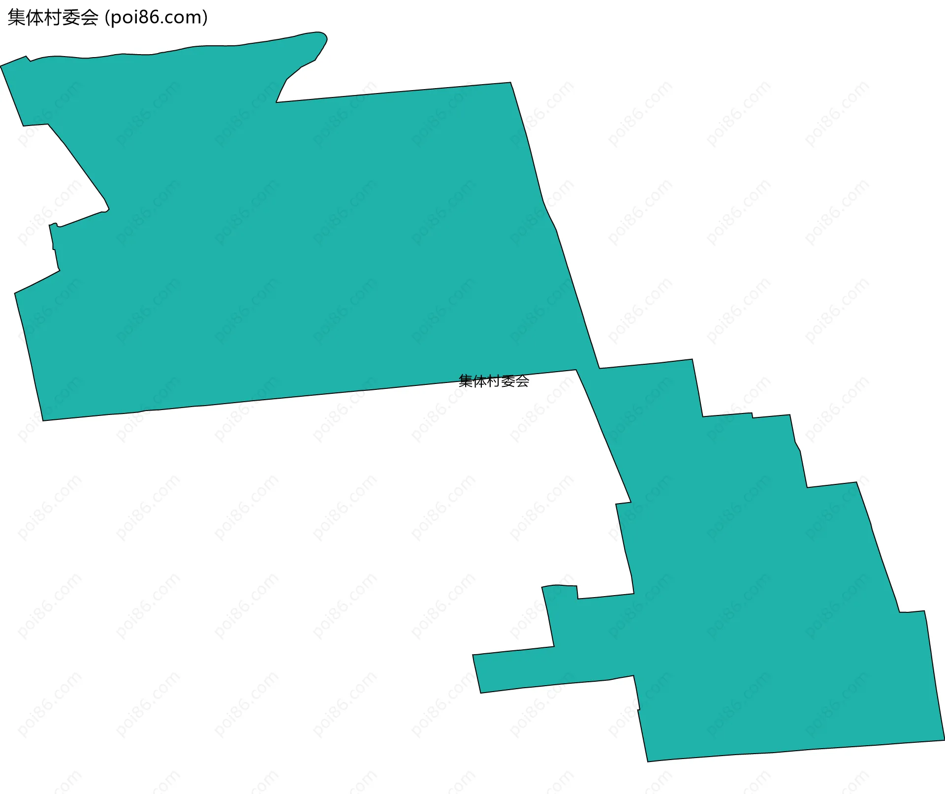 集体村委会边界地图
