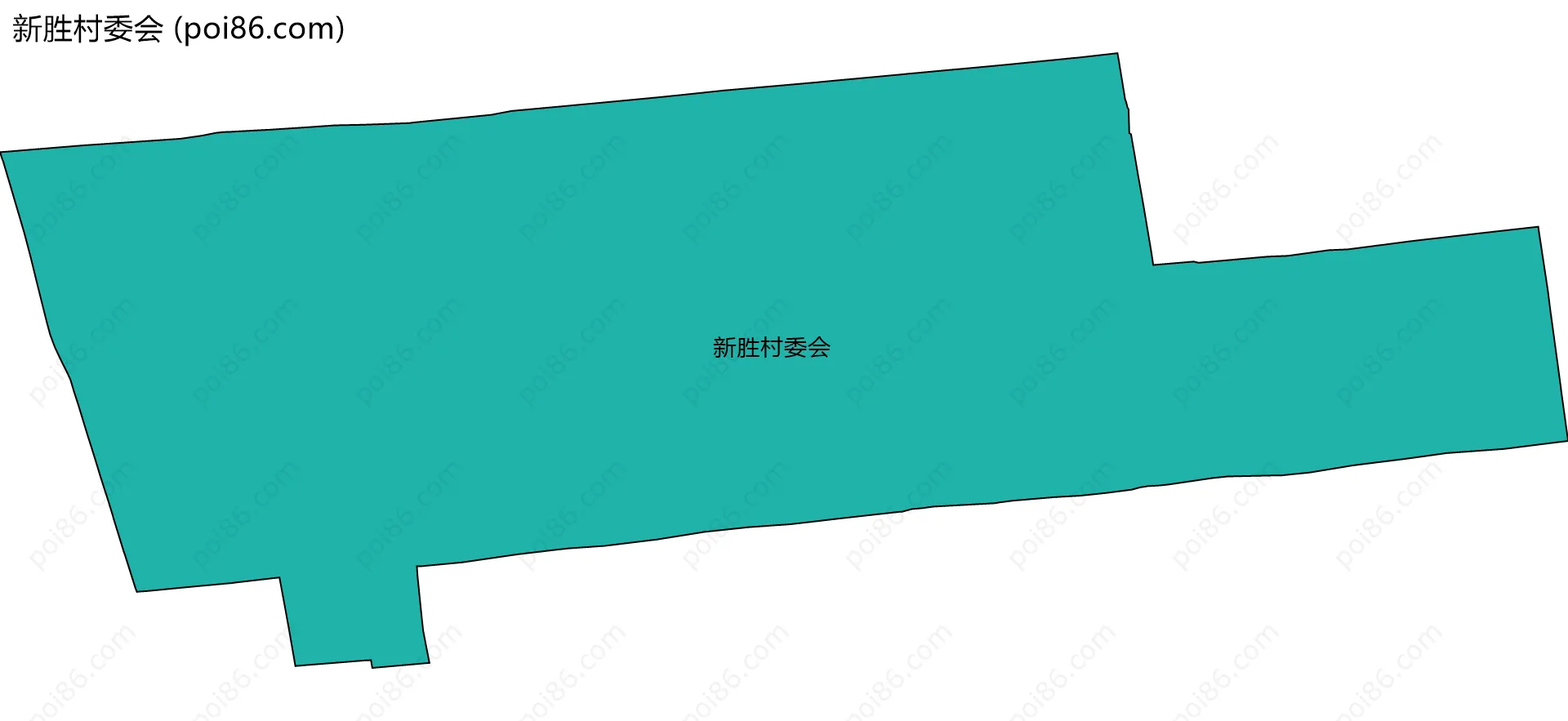 新胜村委会边界地图