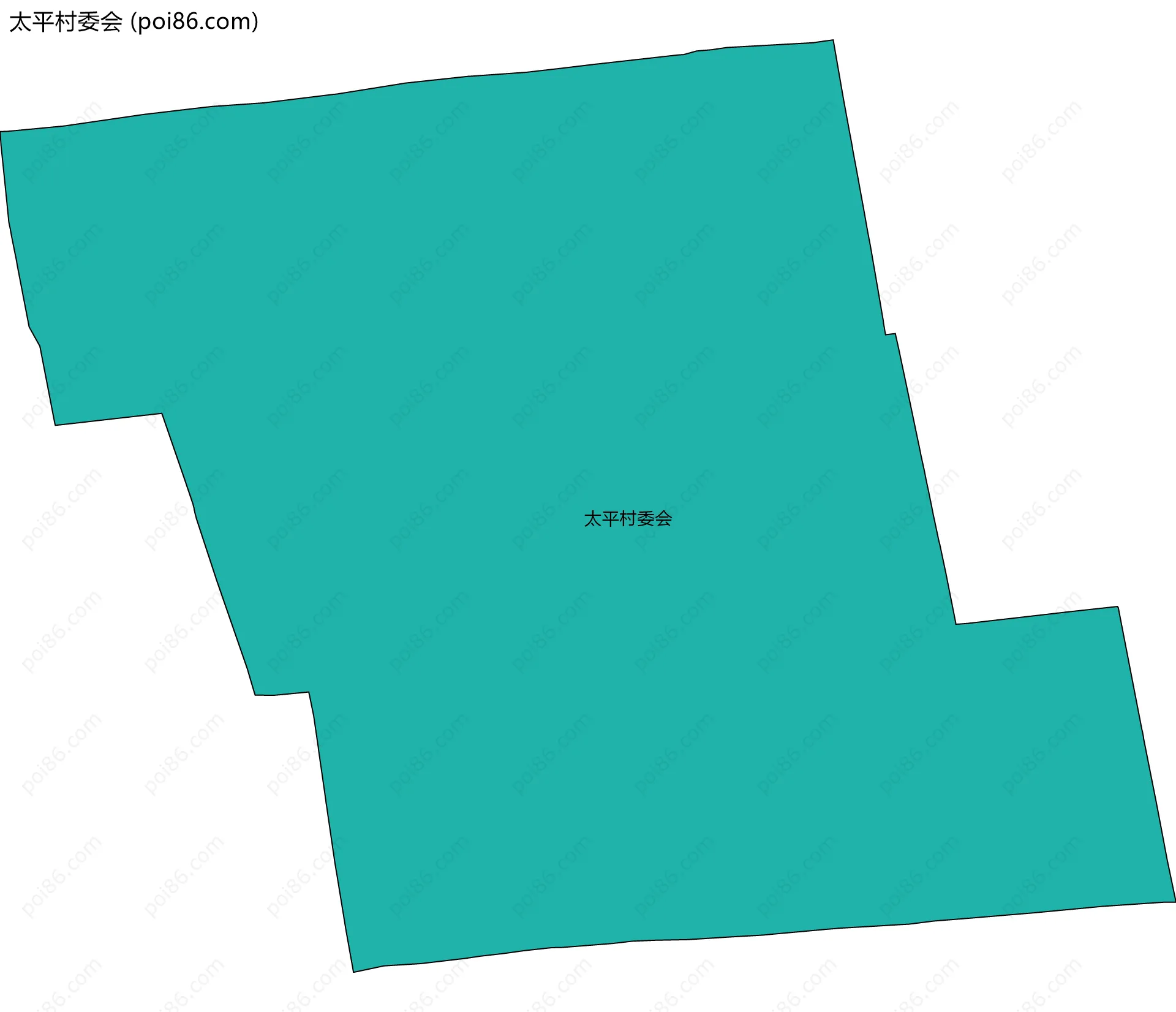 太平村委会边界地图