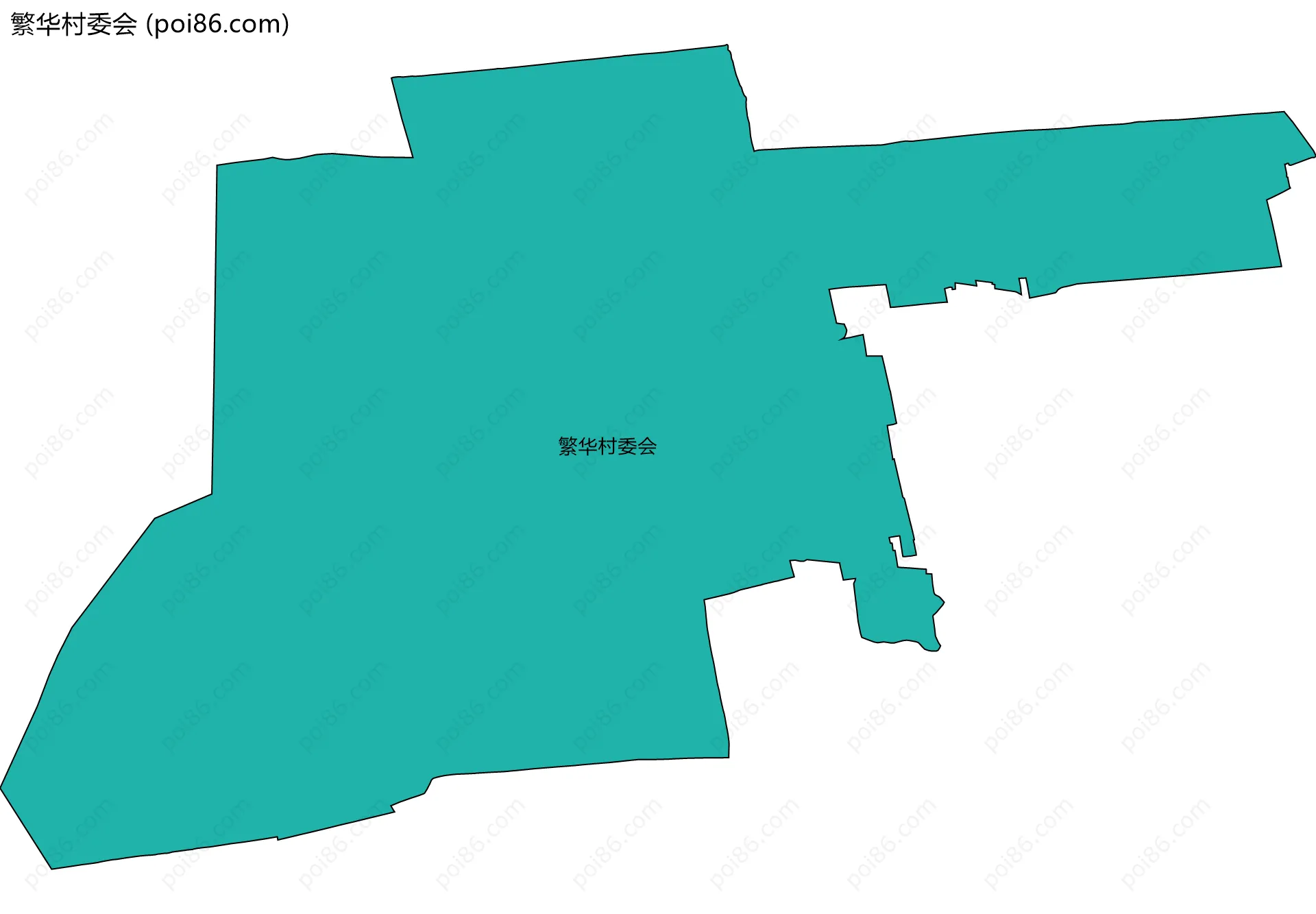 繁华村委会边界地图