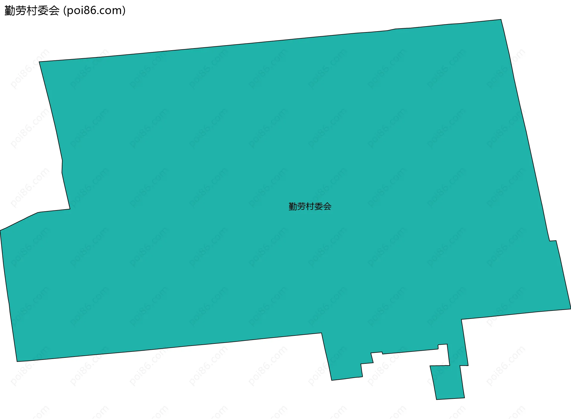 勤劳村委会边界地图