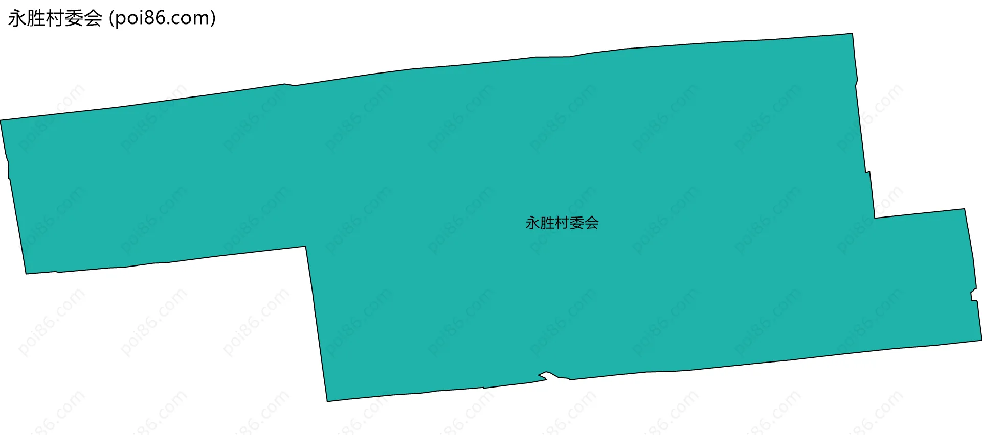 永胜村委会边界地图