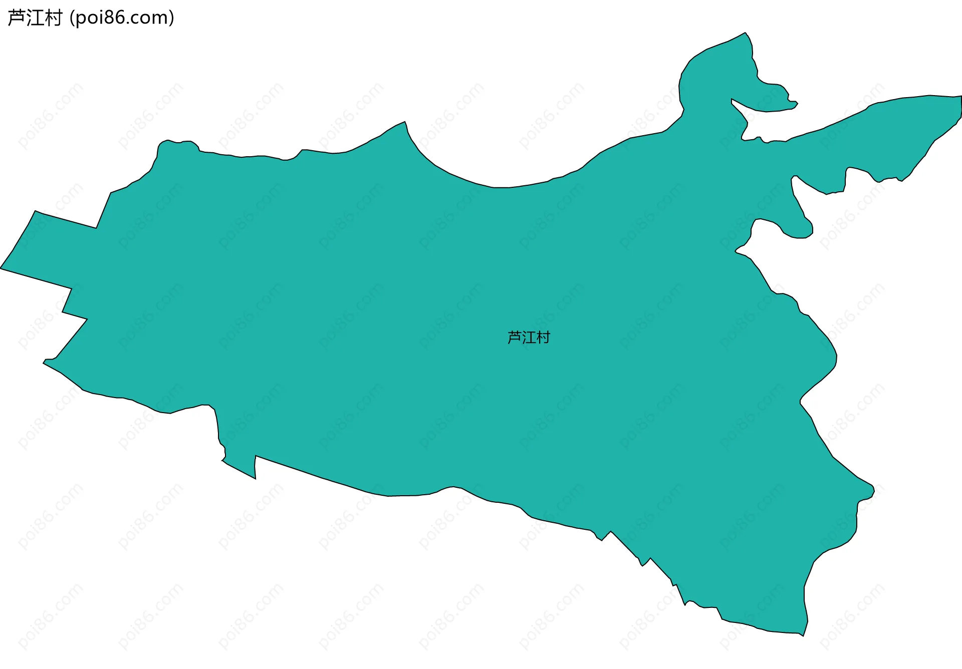芦江村边界地图