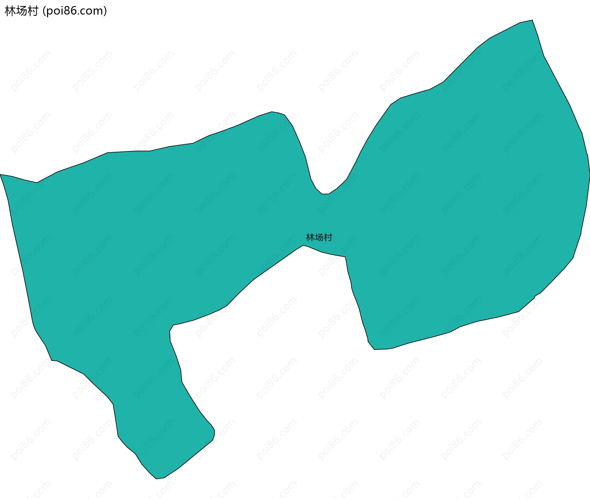 林场村边界地图