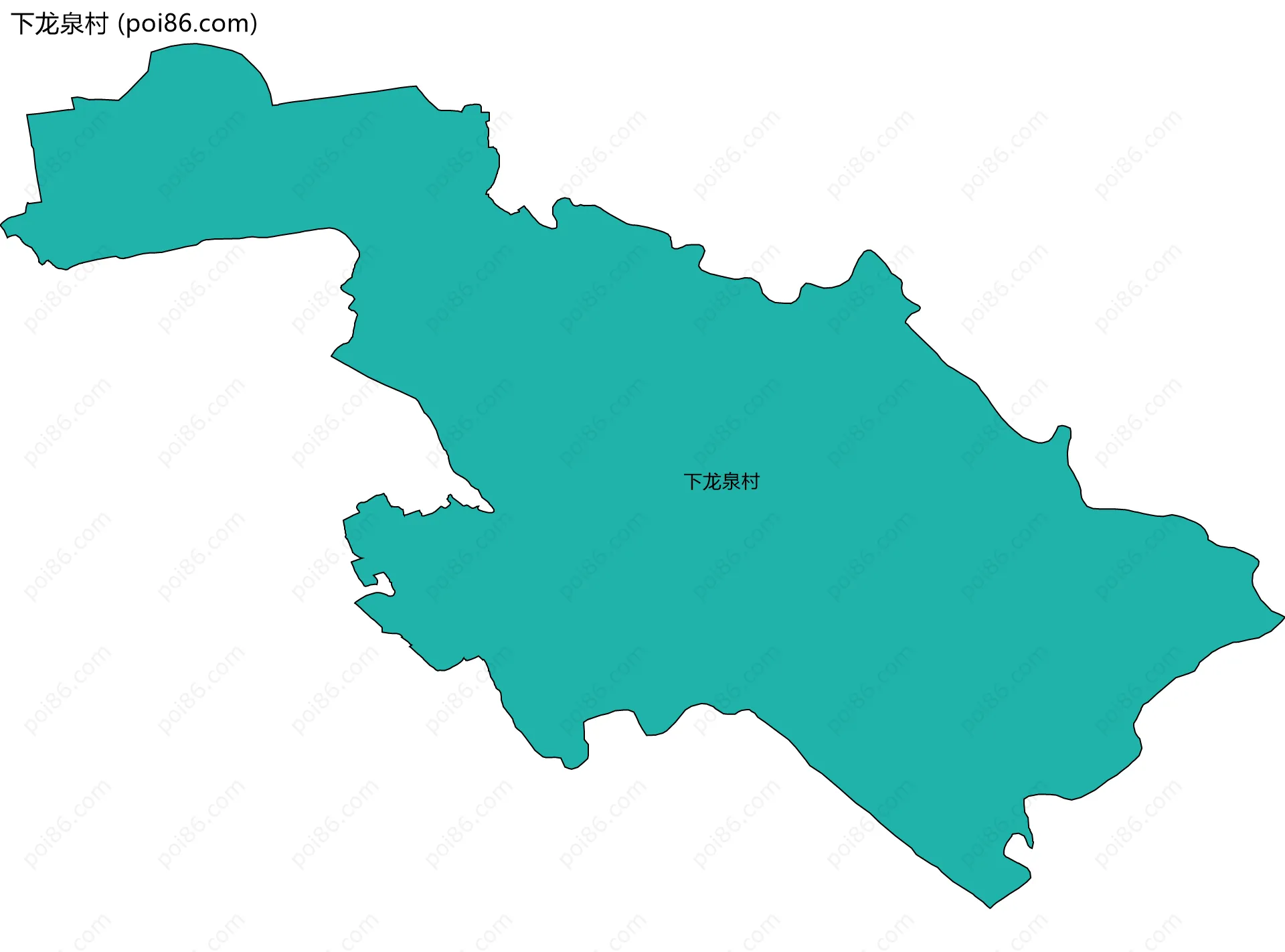 下龙泉村边界地图