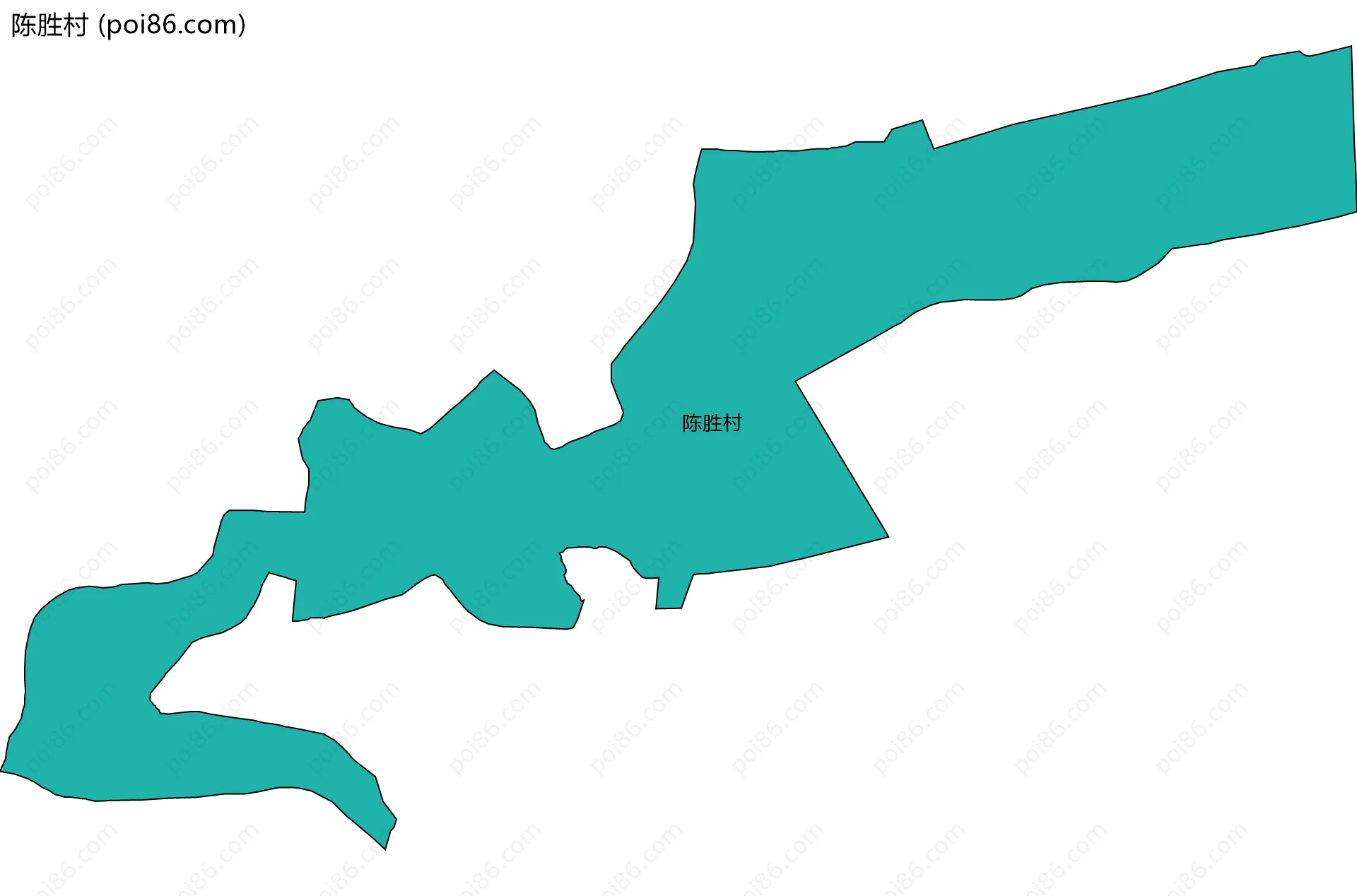 陈胜村边界地图