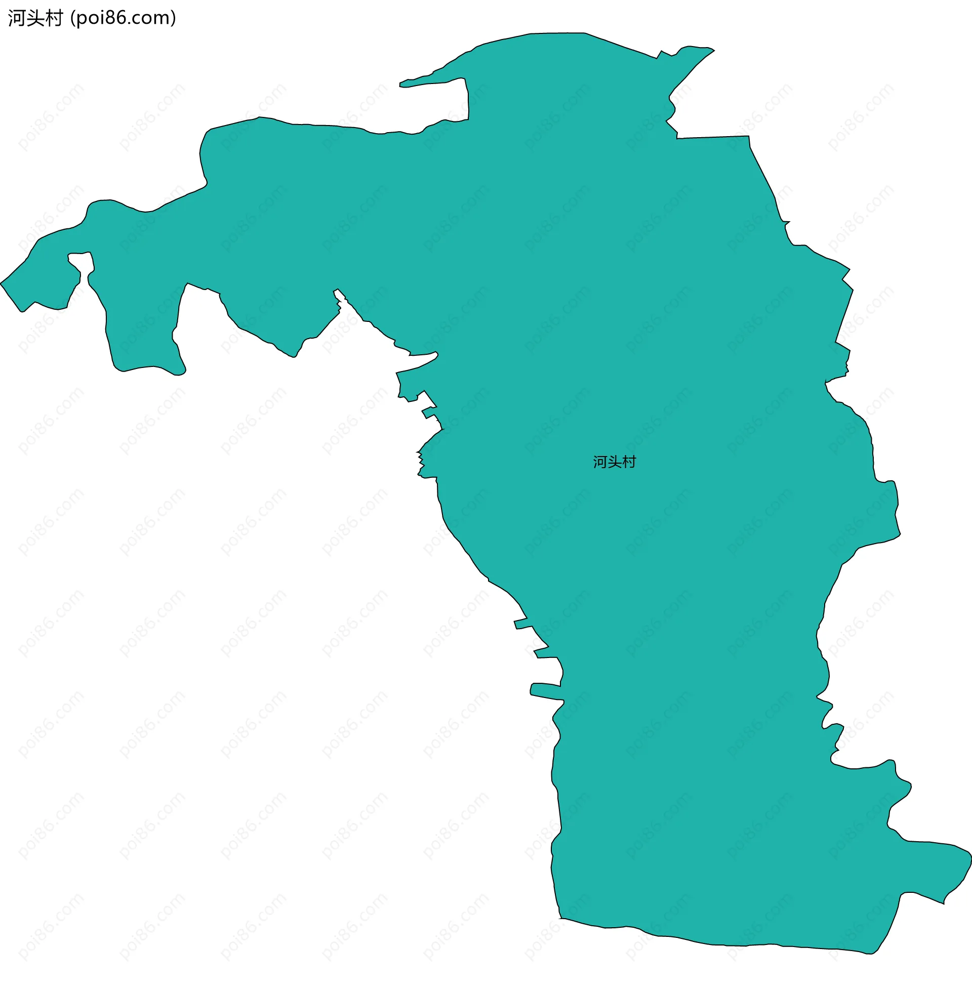 河头村边界地图