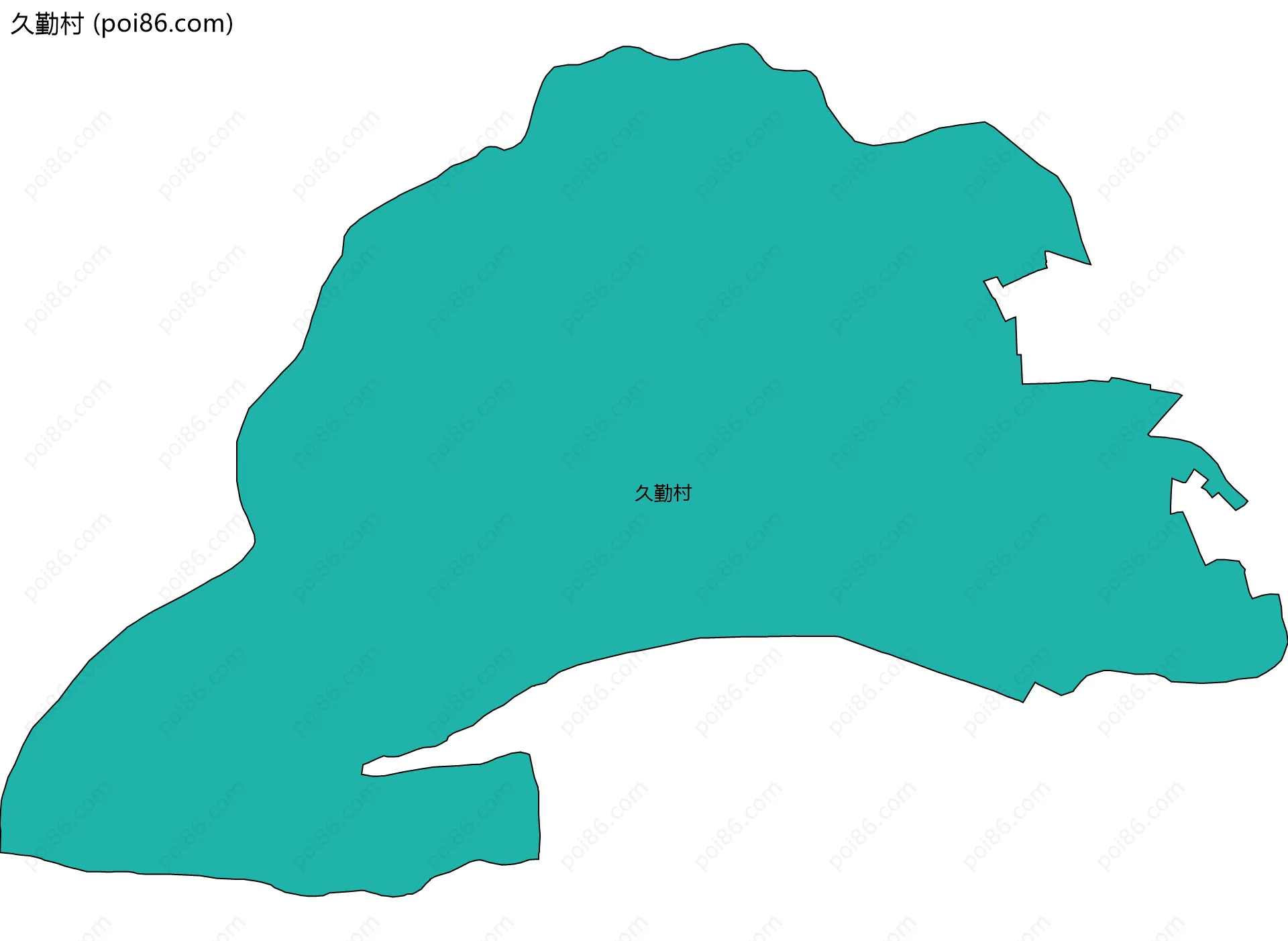 久勤村边界地图
