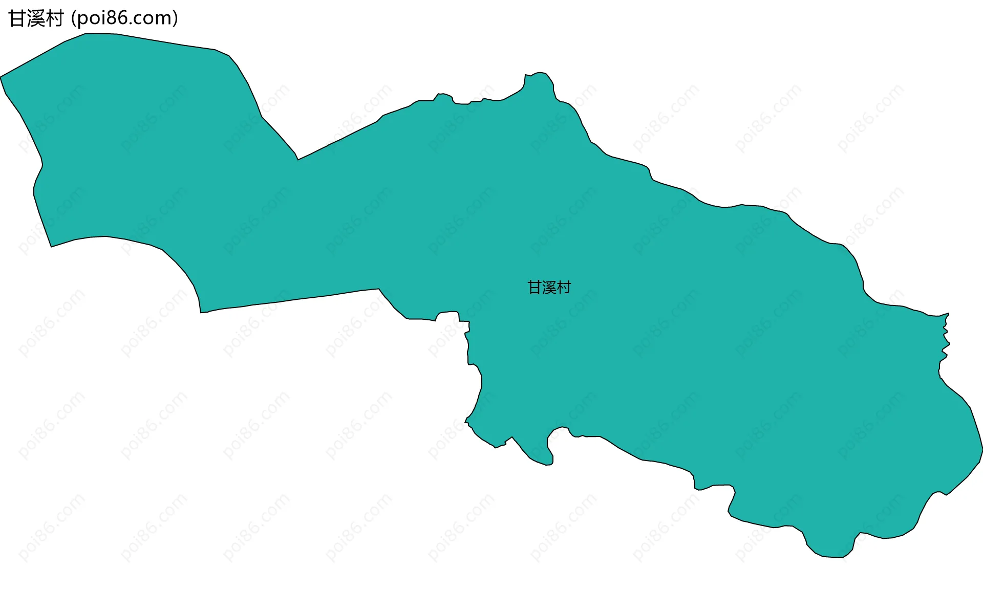 甘溪村边界地图
