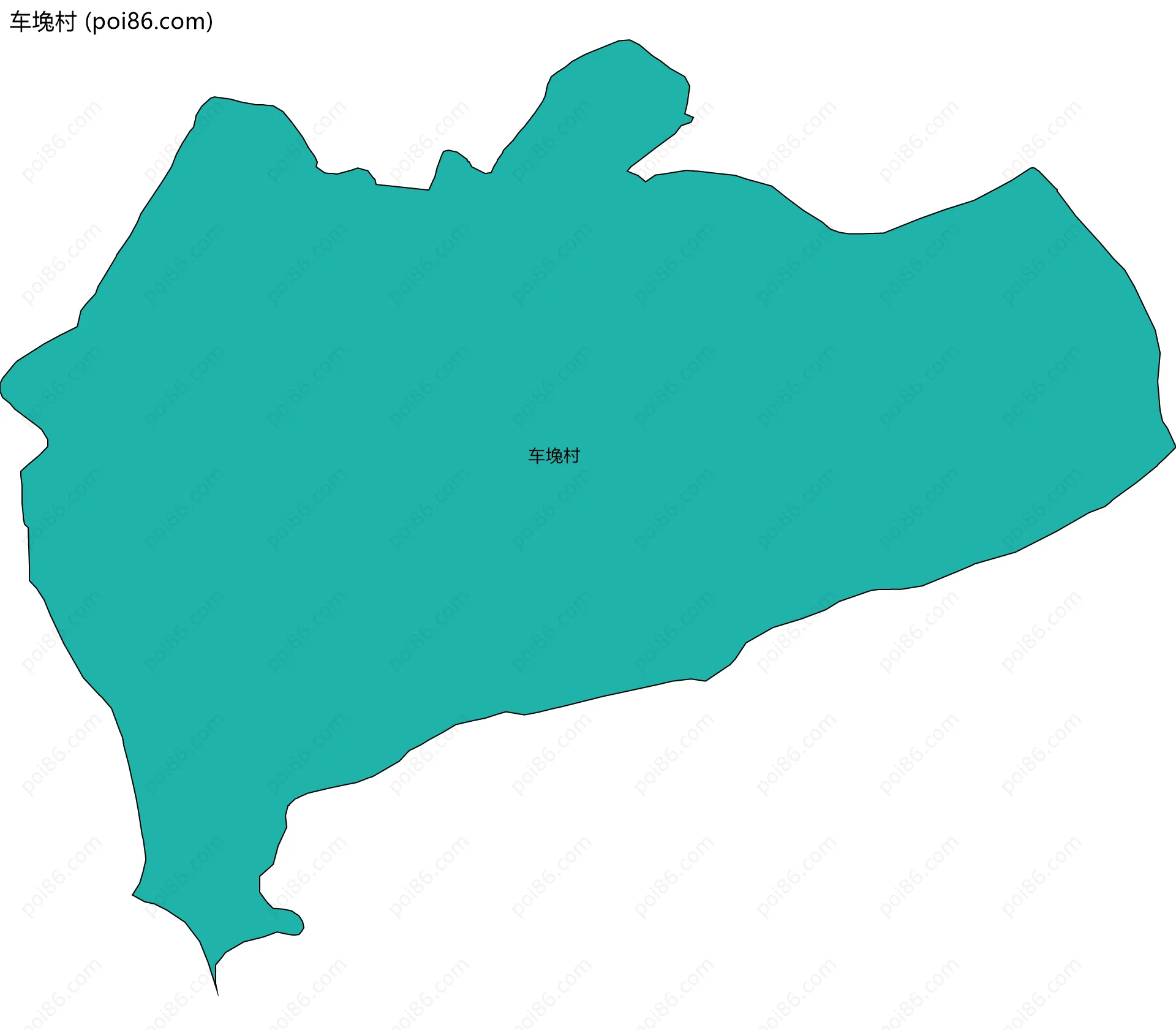 车堍村边界地图