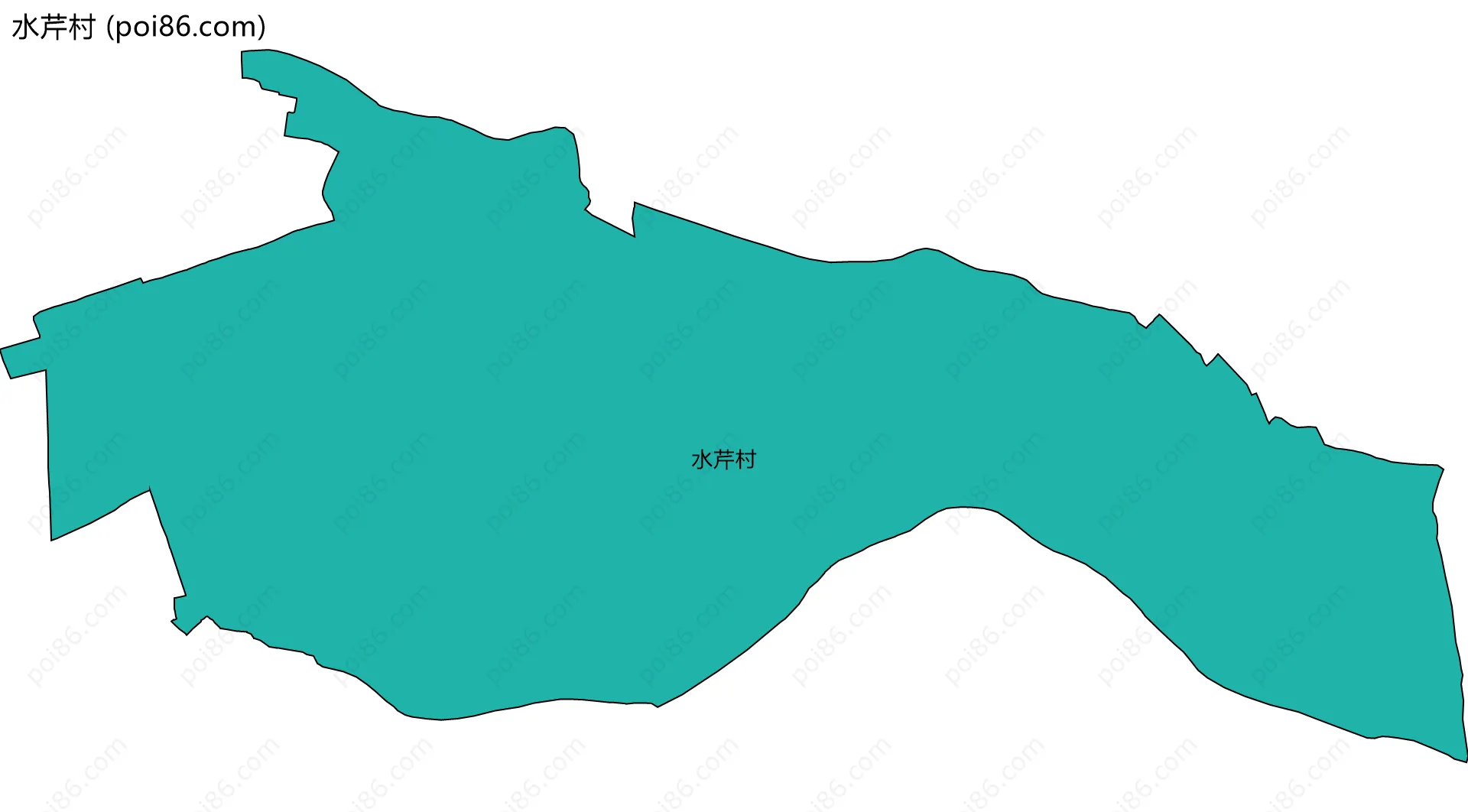 水芹村边界地图