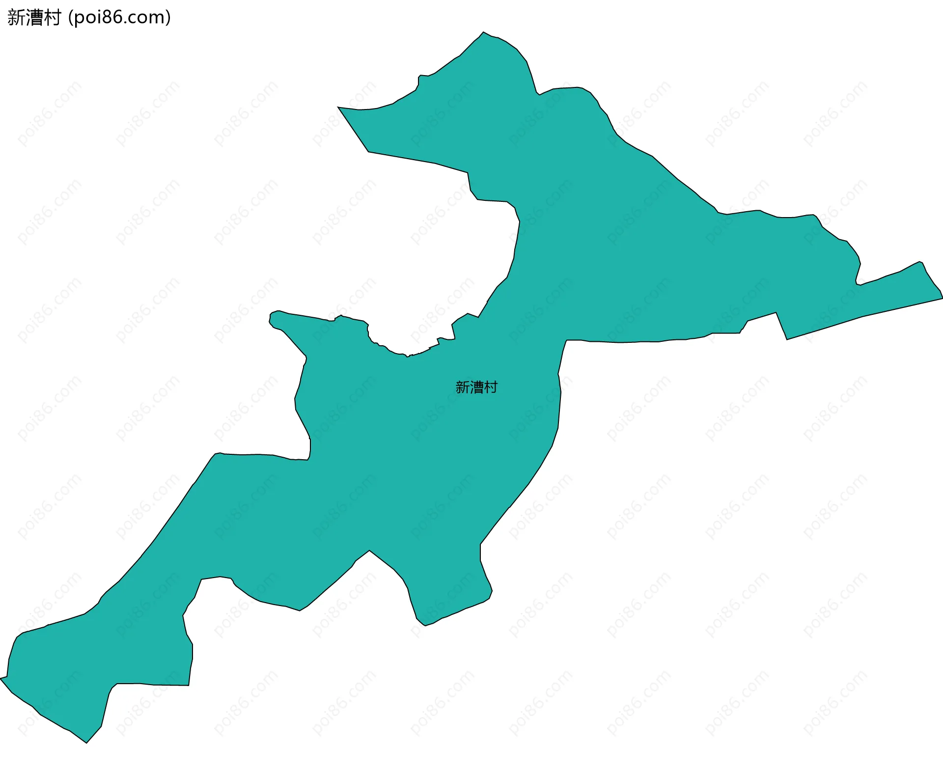 新漕村边界地图