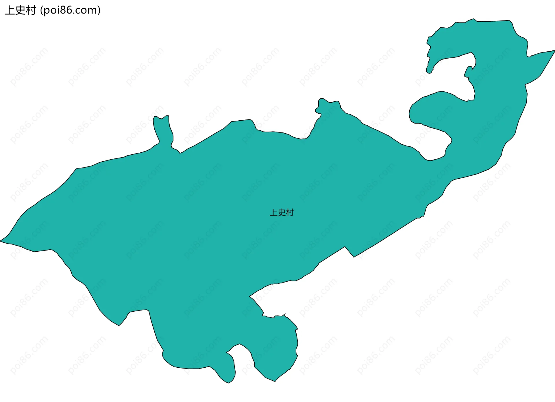 上史村边界地图