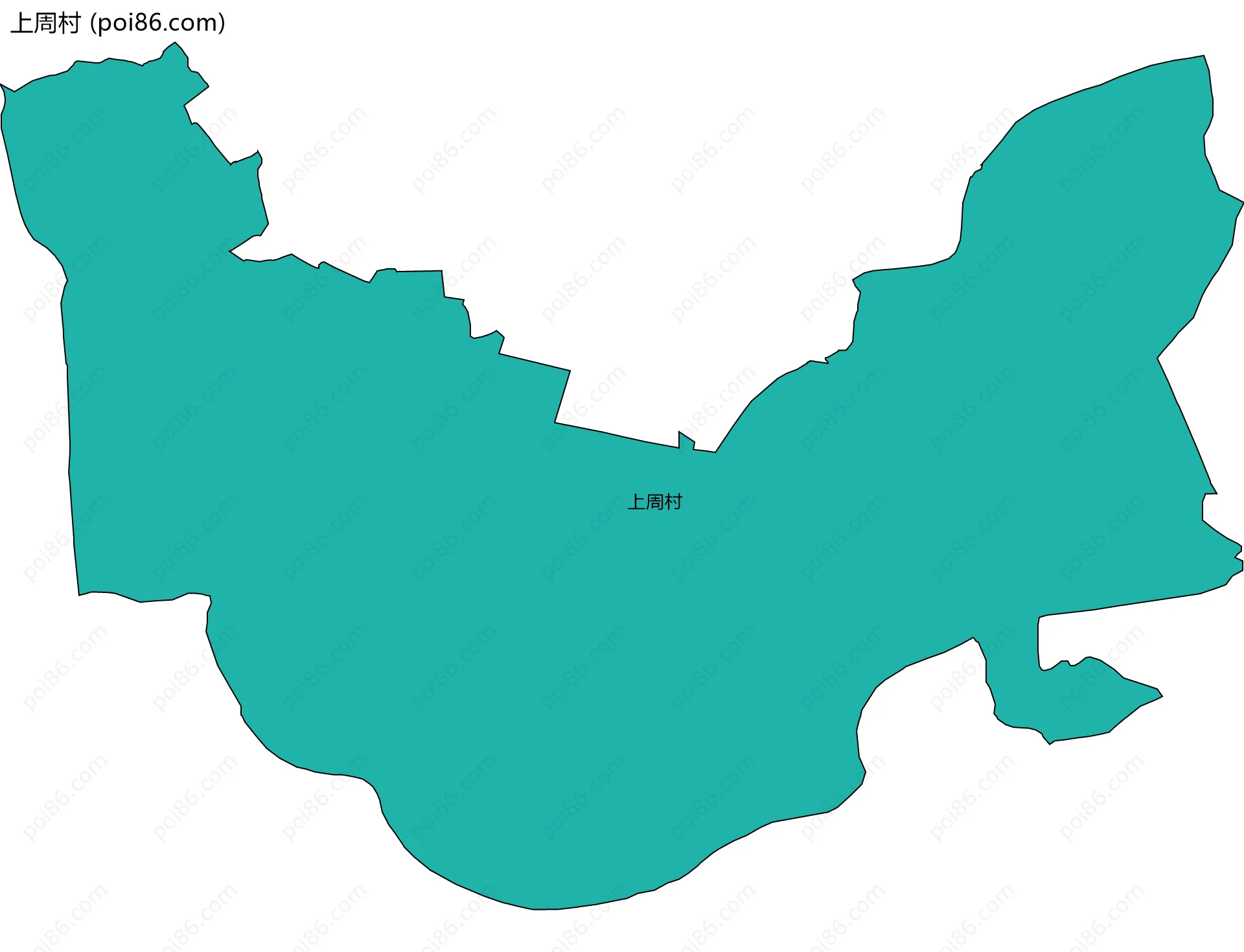 上周村边界地图
