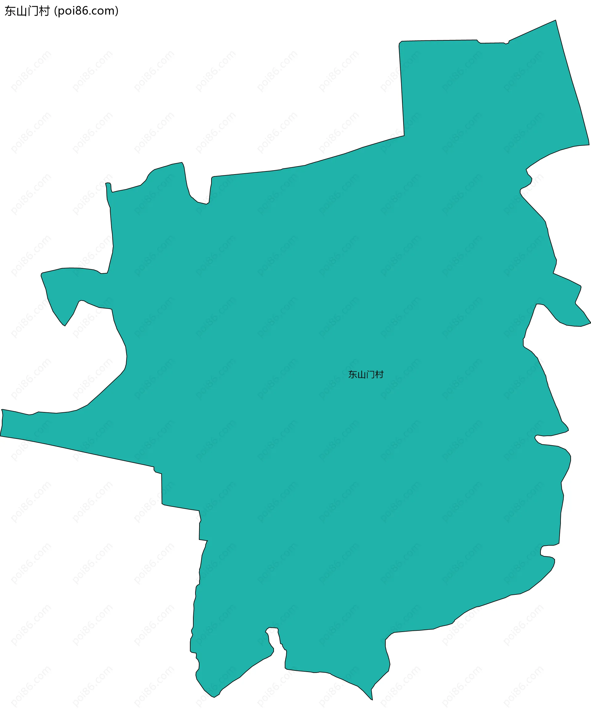 东山门村边界地图