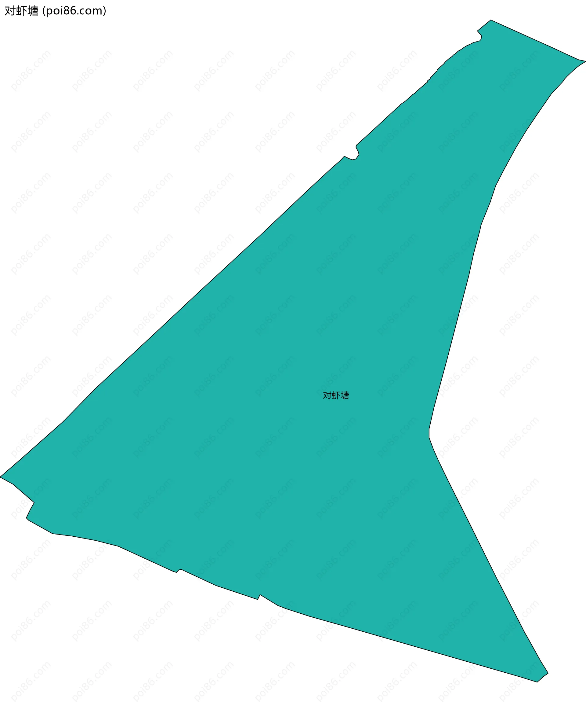 对虾塘边界地图