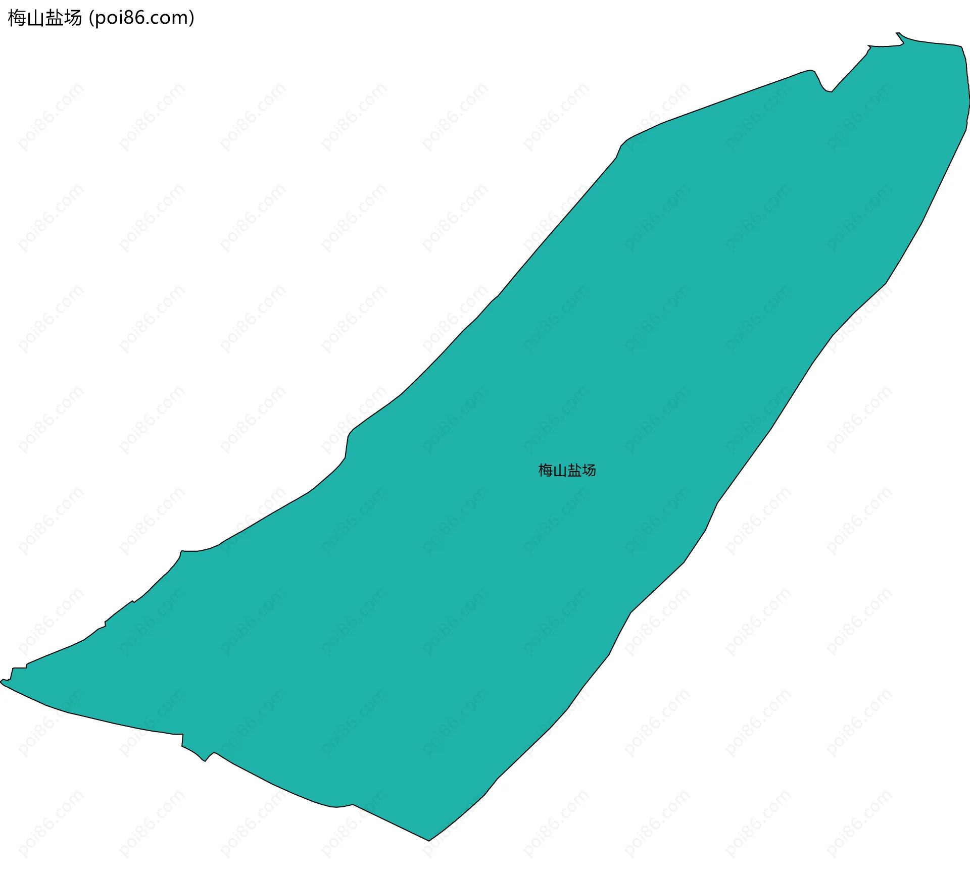 梅山盐场边界地图