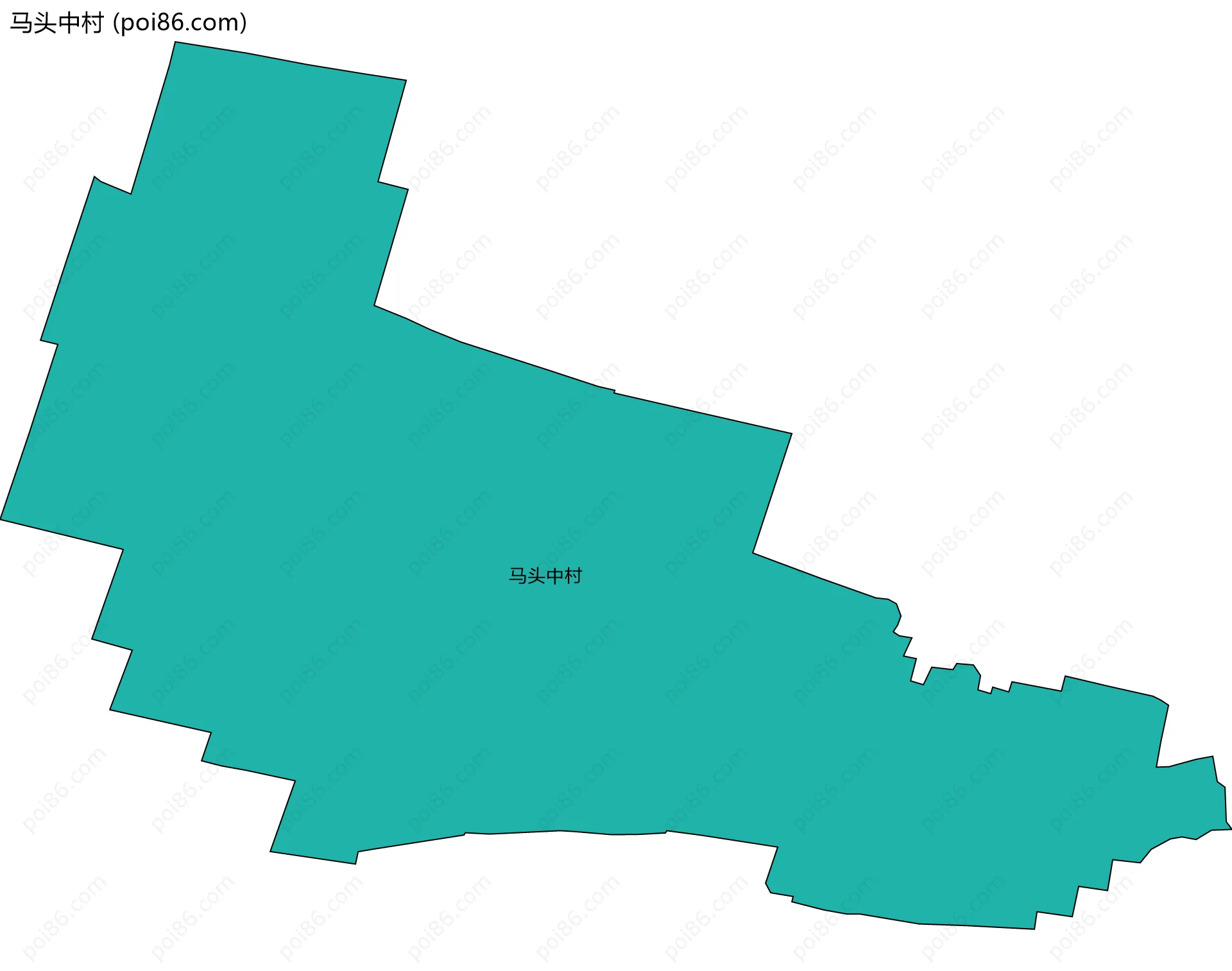 马头中村边界地图