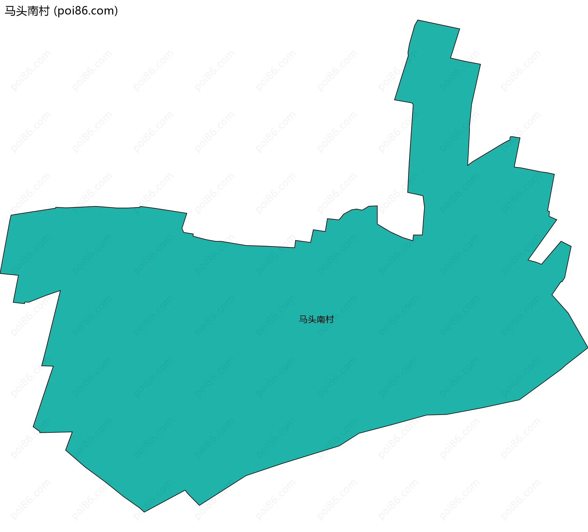 马头南村边界地图