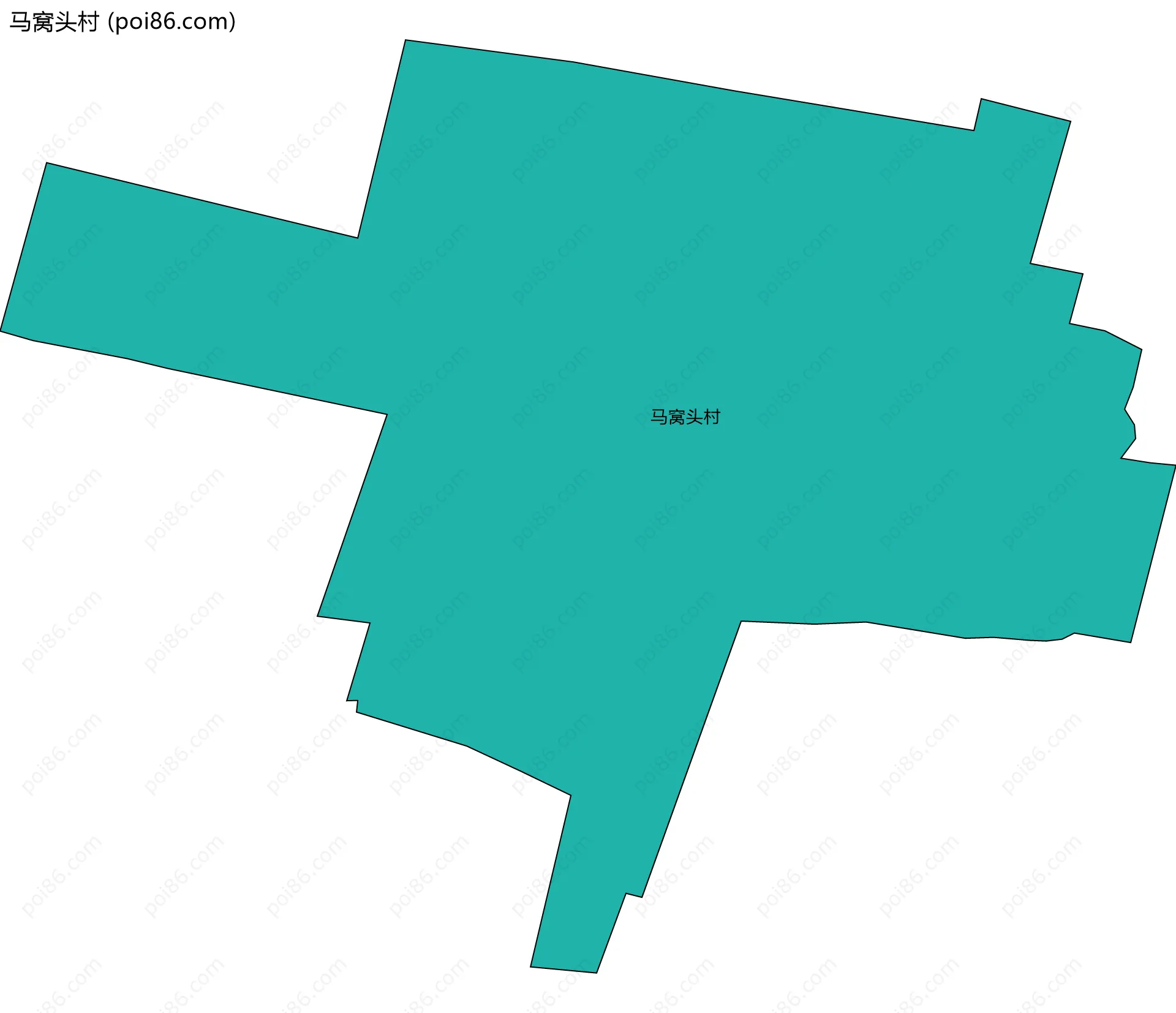 马窝头村边界地图