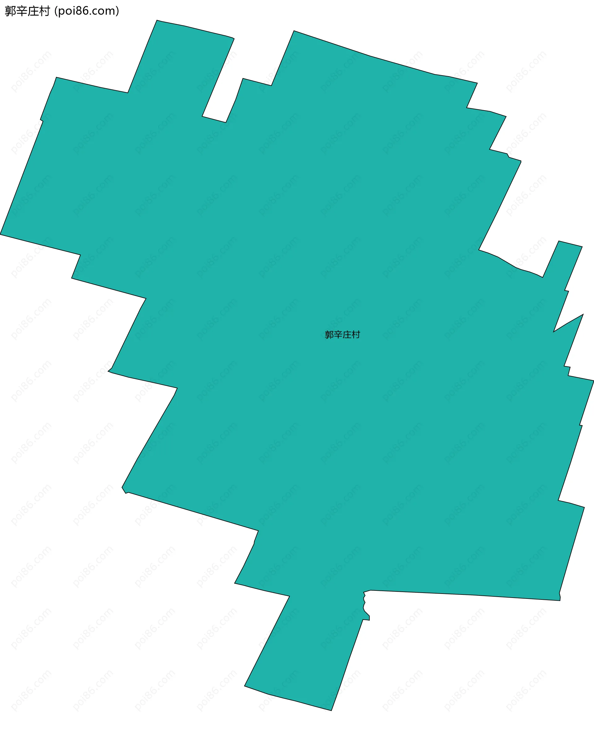 郭辛庄村边界地图