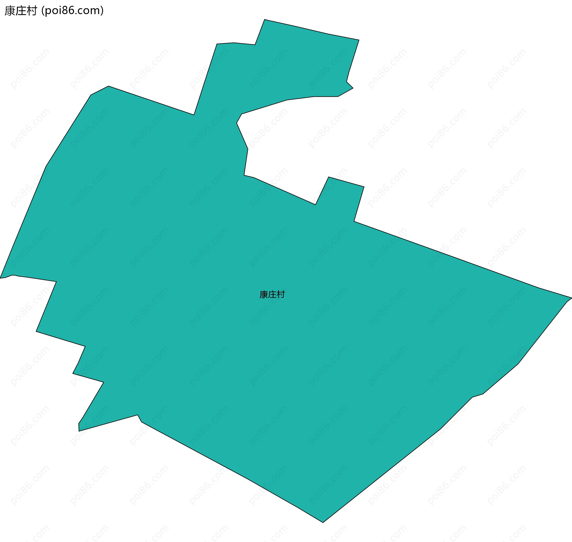康庄村边界地图