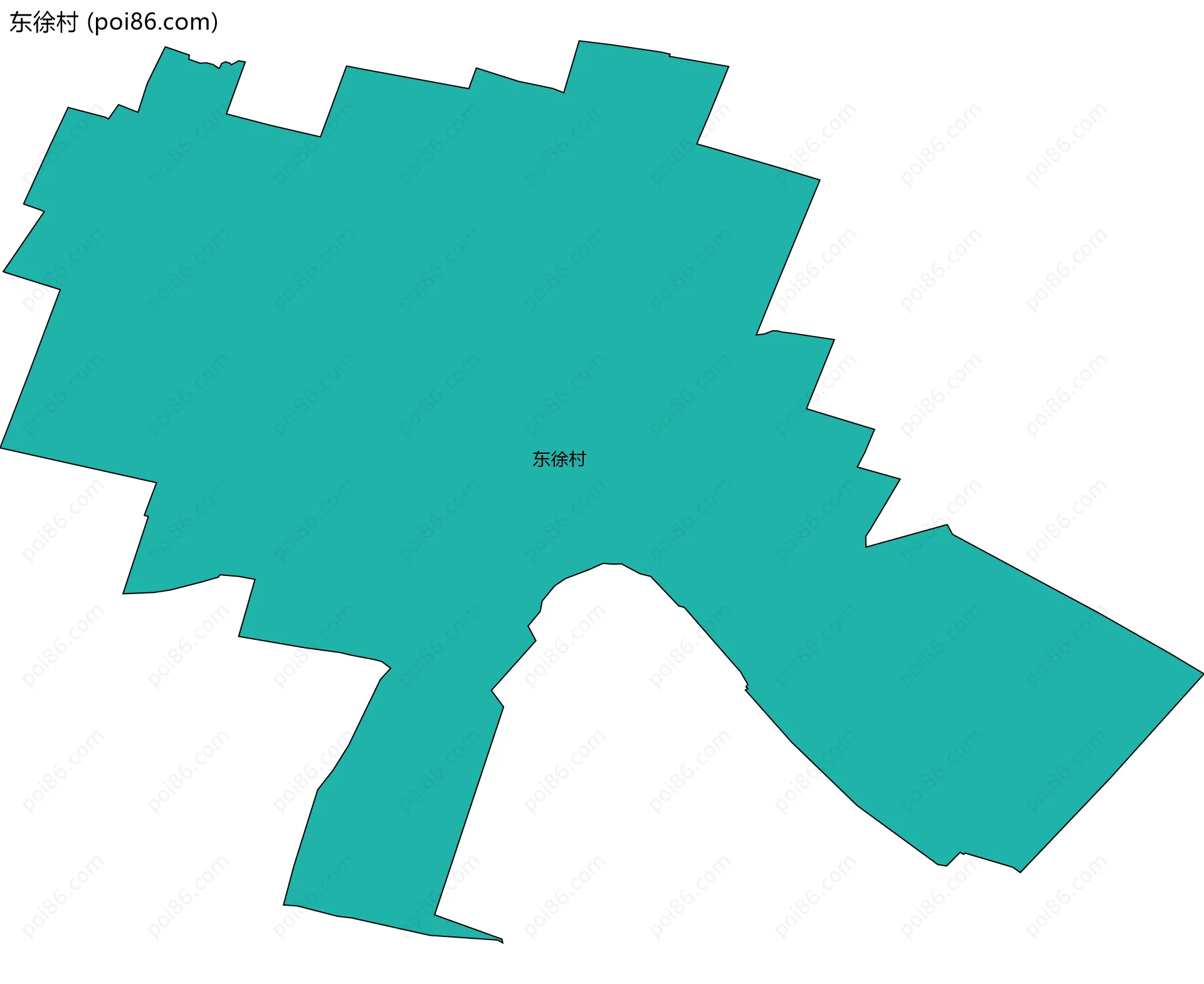 东徐村边界地图