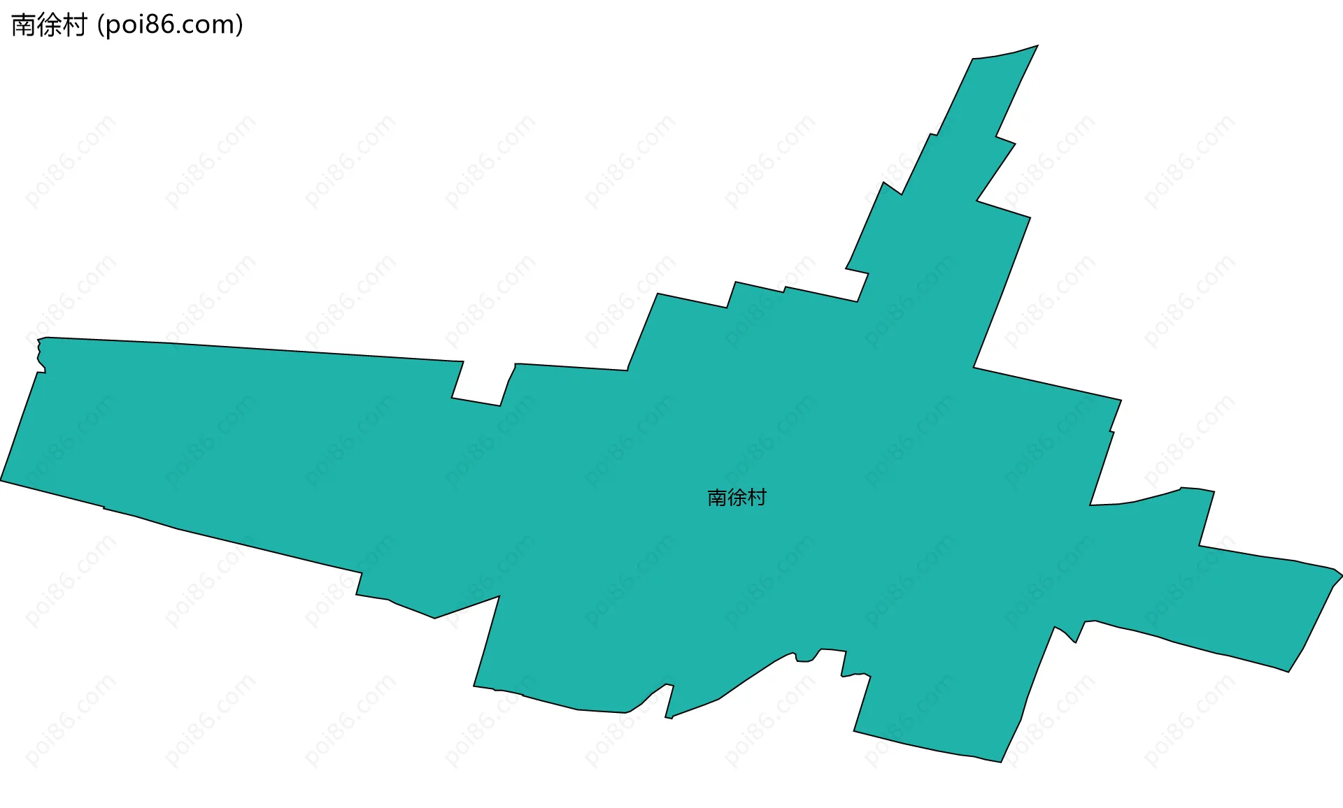 南徐村边界地图