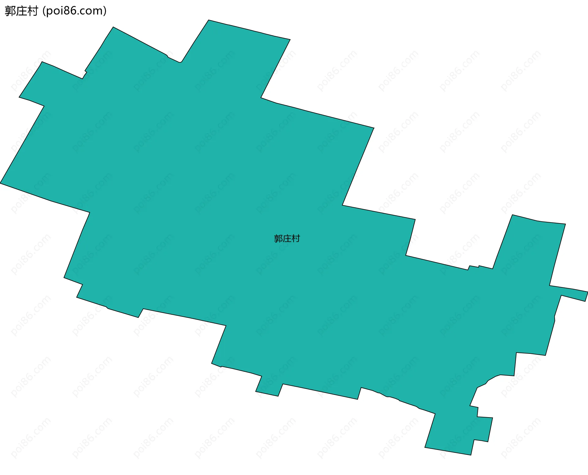 郭庄村边界地图