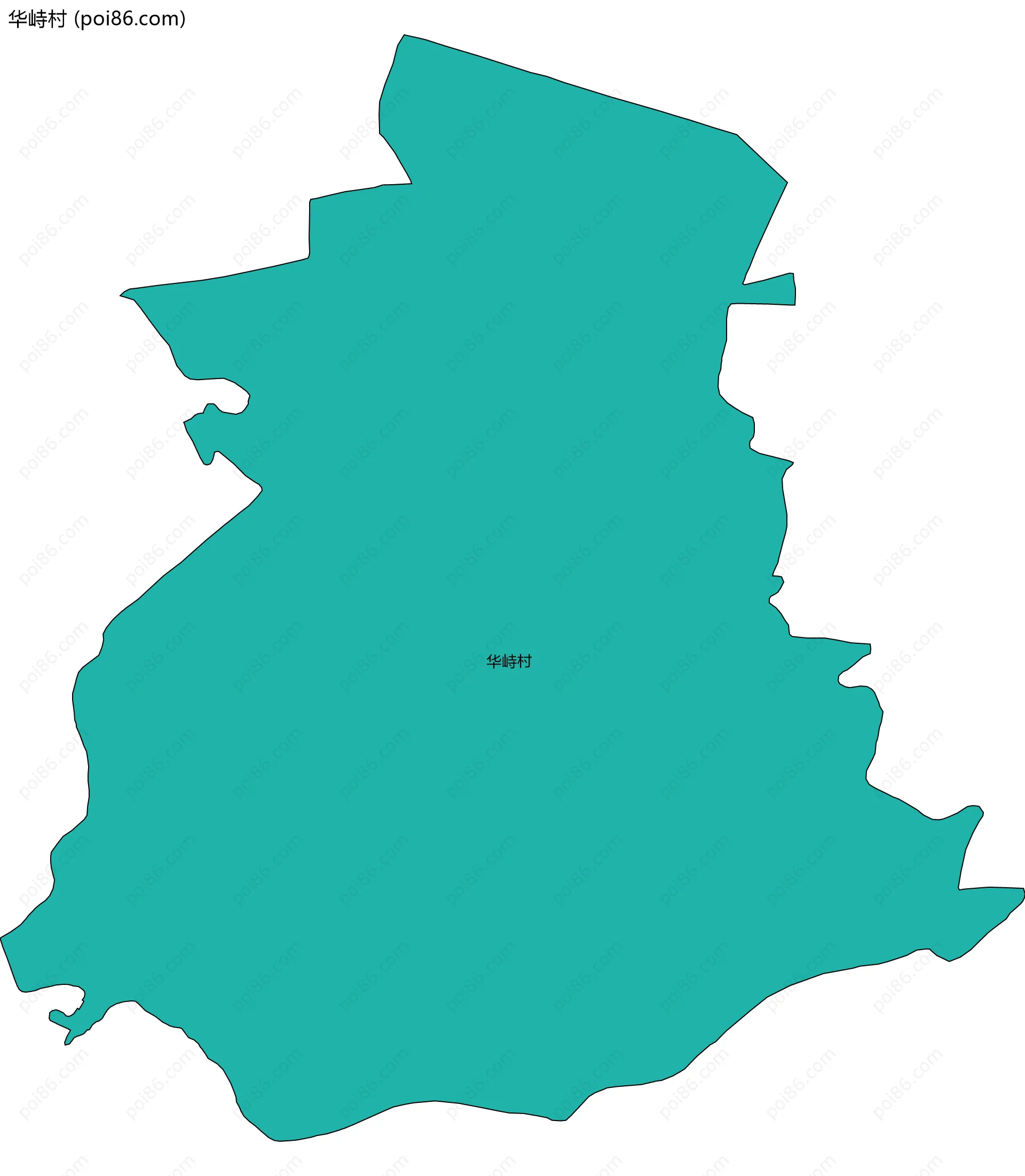 华峙村边界地图