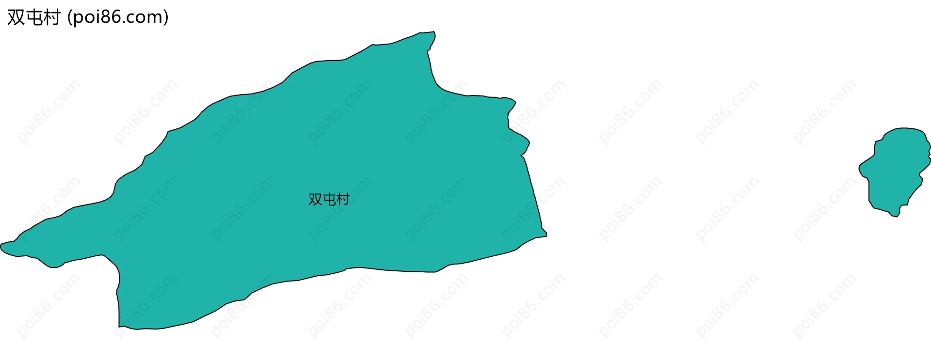 双屯村边界地图