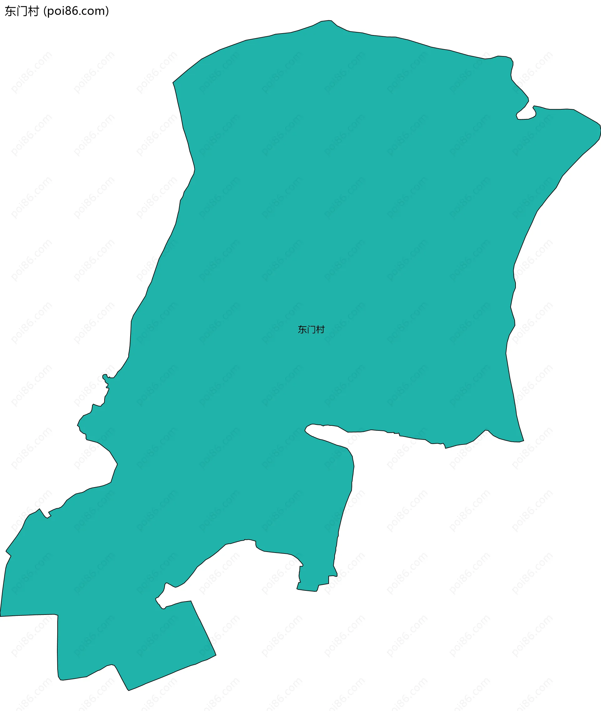 东门村边界地图