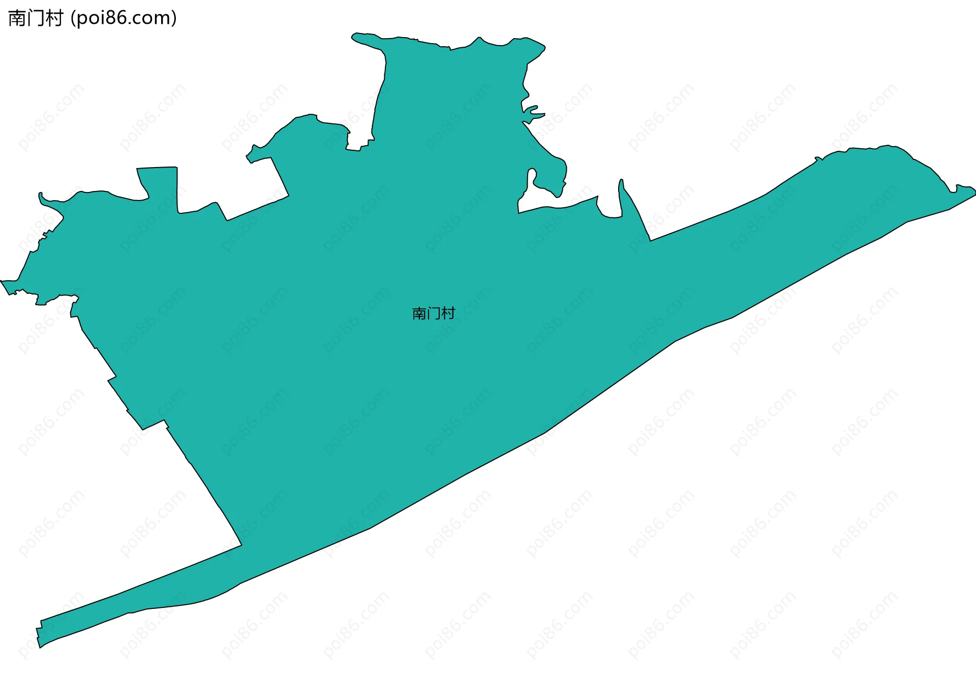 南门村边界地图