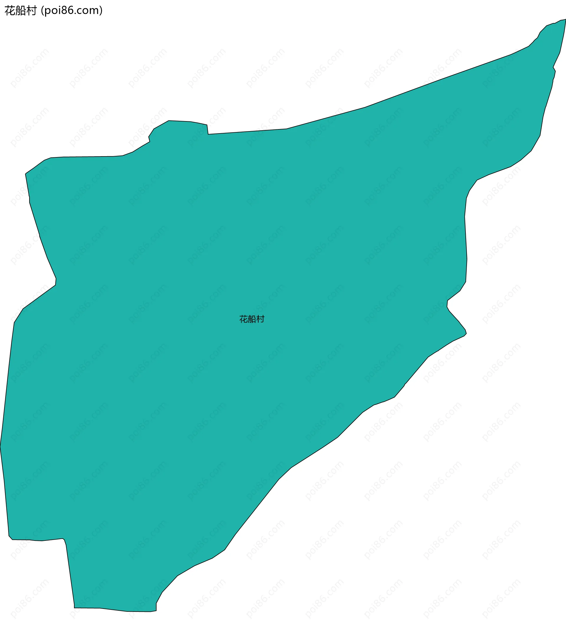 花船村边界地图