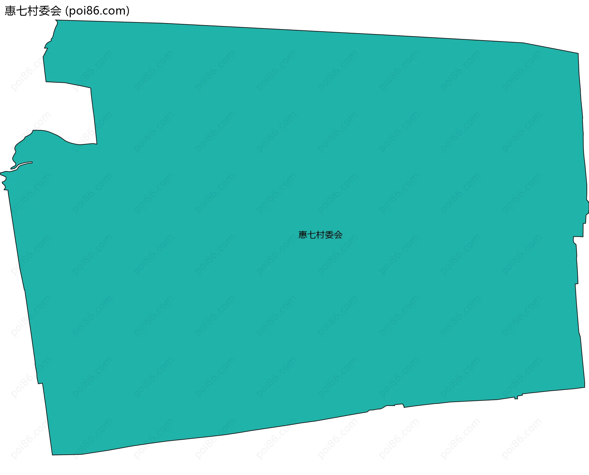 惠七村委会边界地图