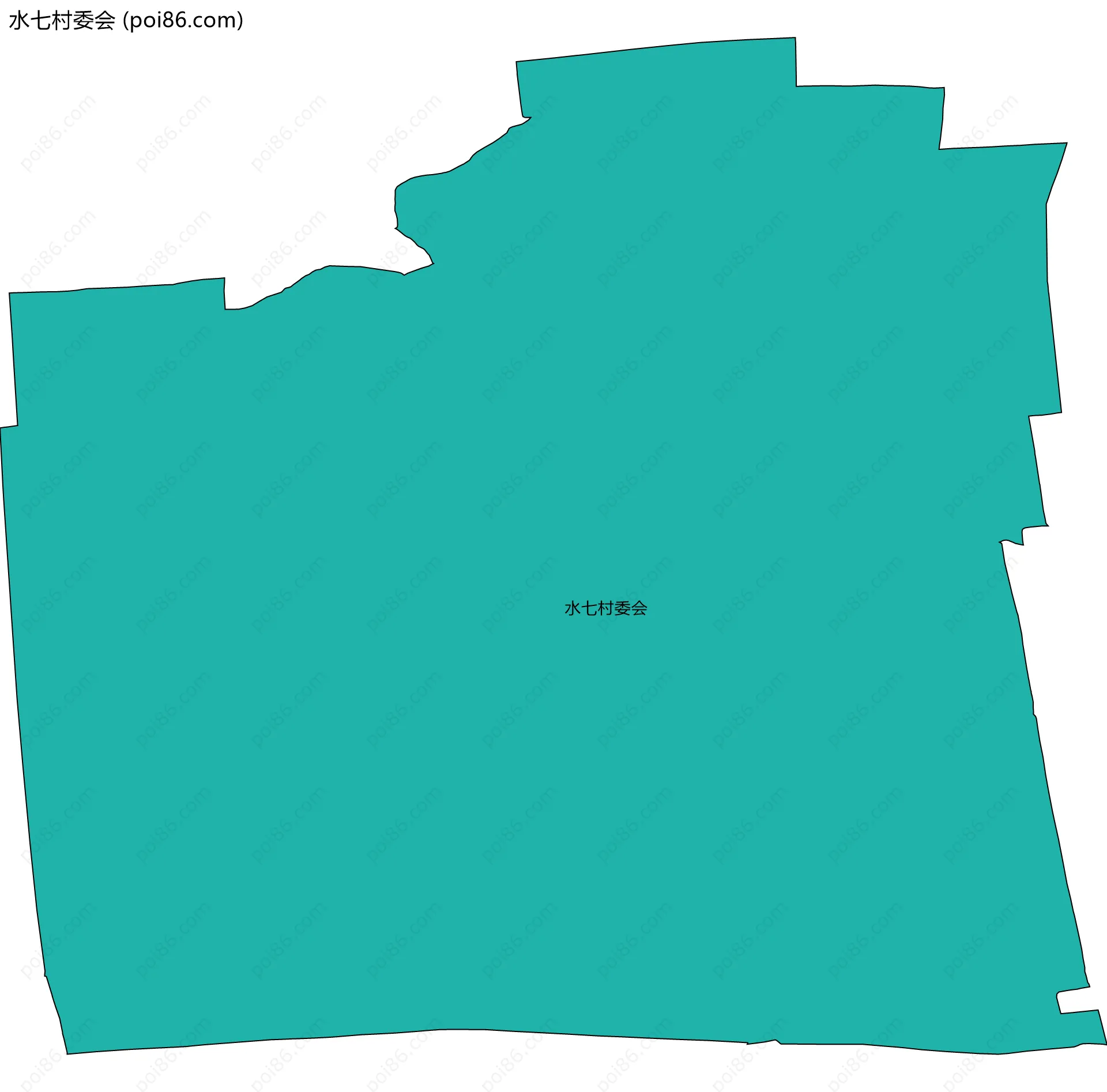 水七村委会边界地图