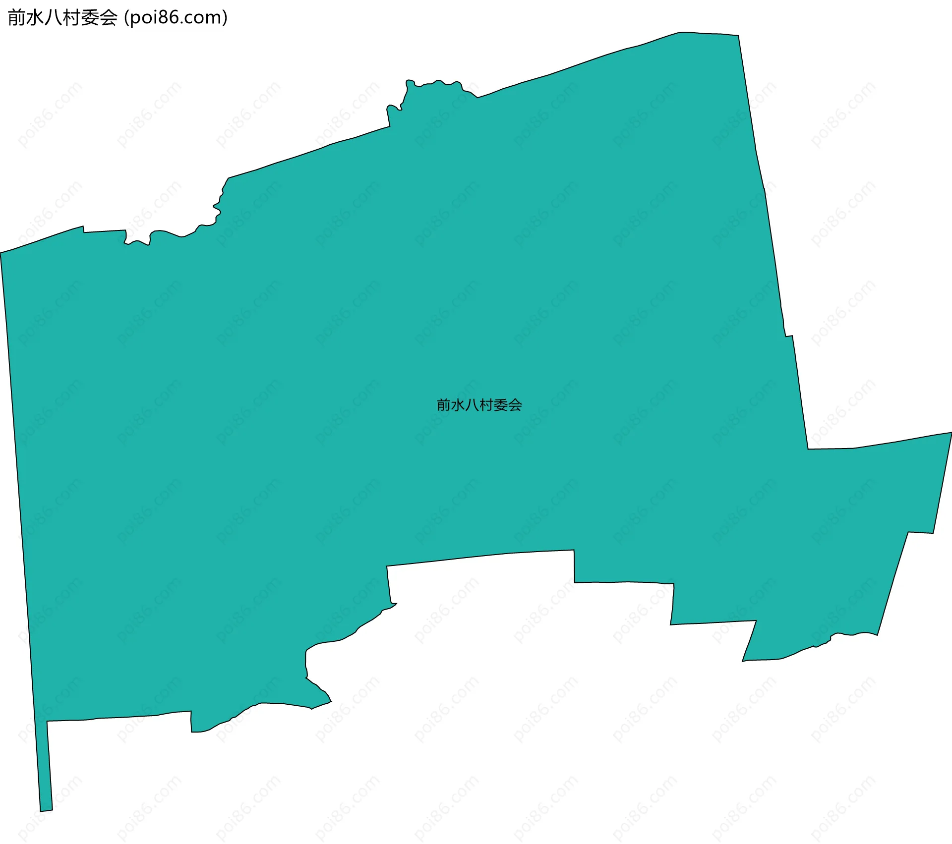 前水八村委会边界地图