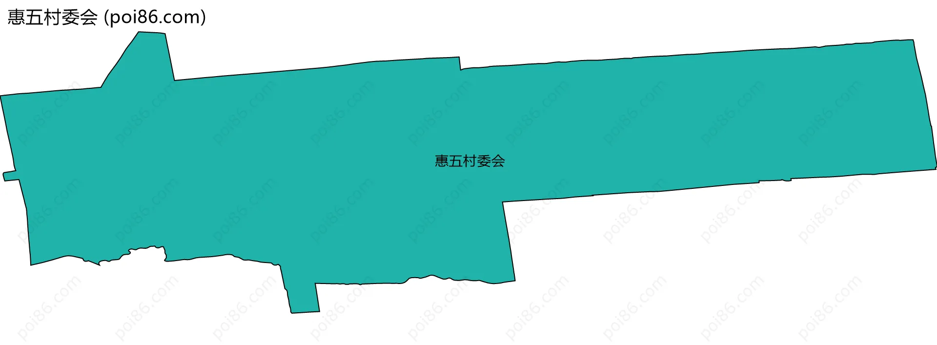 惠五村委会边界地图