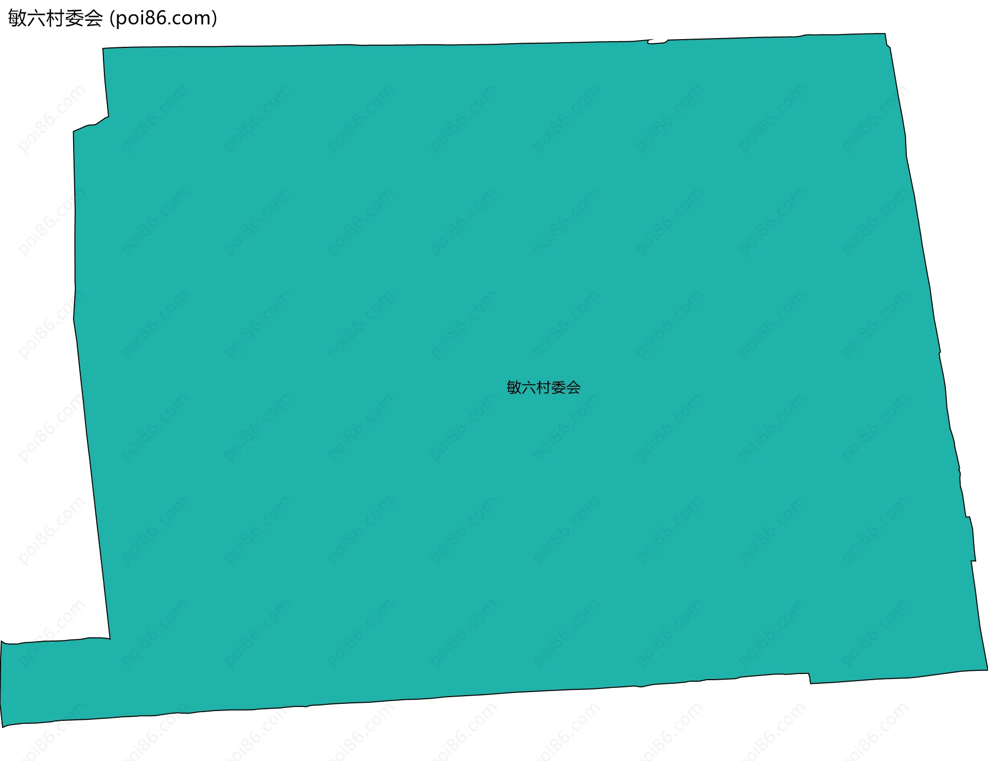 敏六村委会边界地图