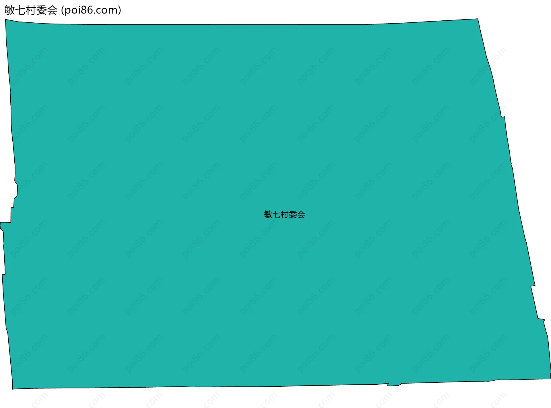 敏七村委会边界地图
