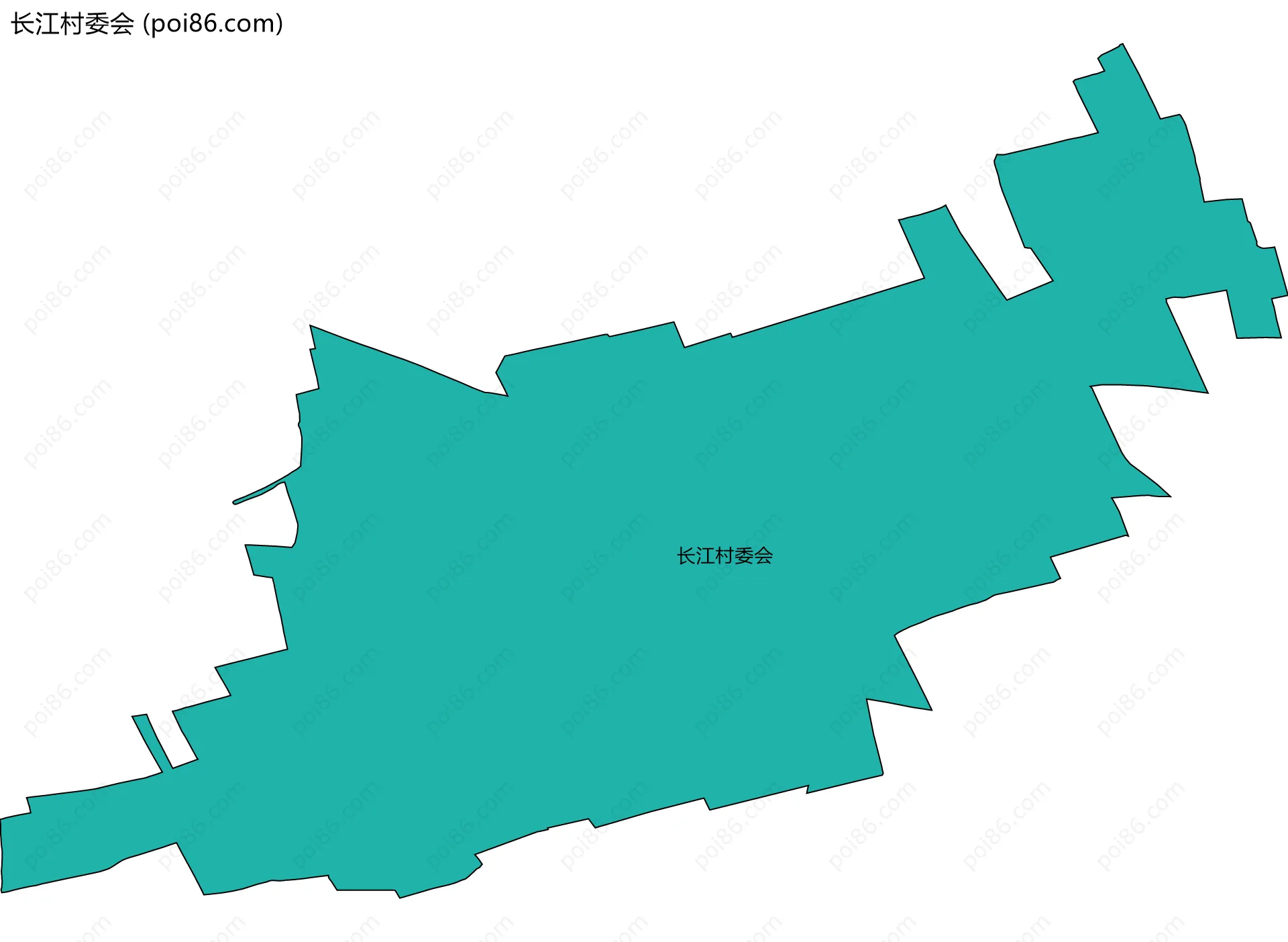 长江村委会边界地图
